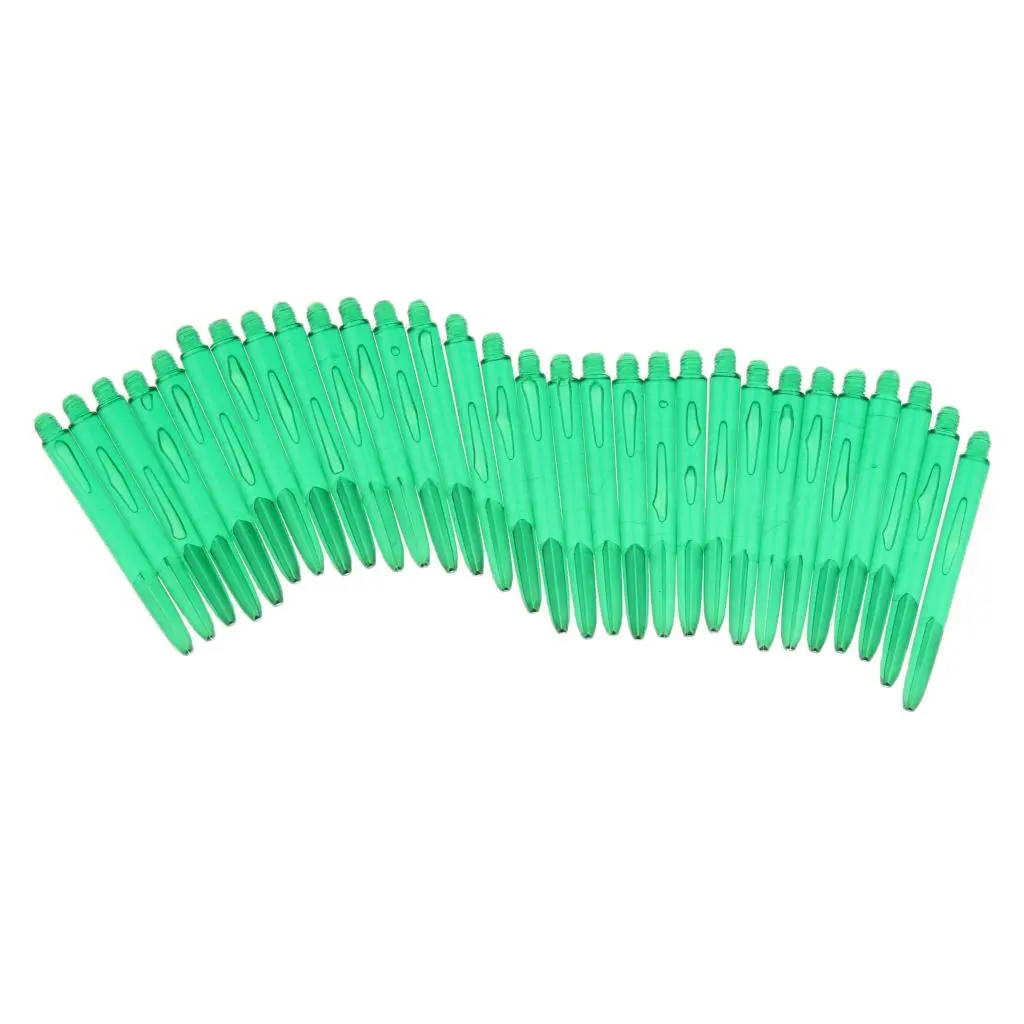 30Pcs Premium Plastic Standard 2BA Dart Shafts Stems for Soft / Steel Tip Darts - Darts Games Parts Replacement Accessories