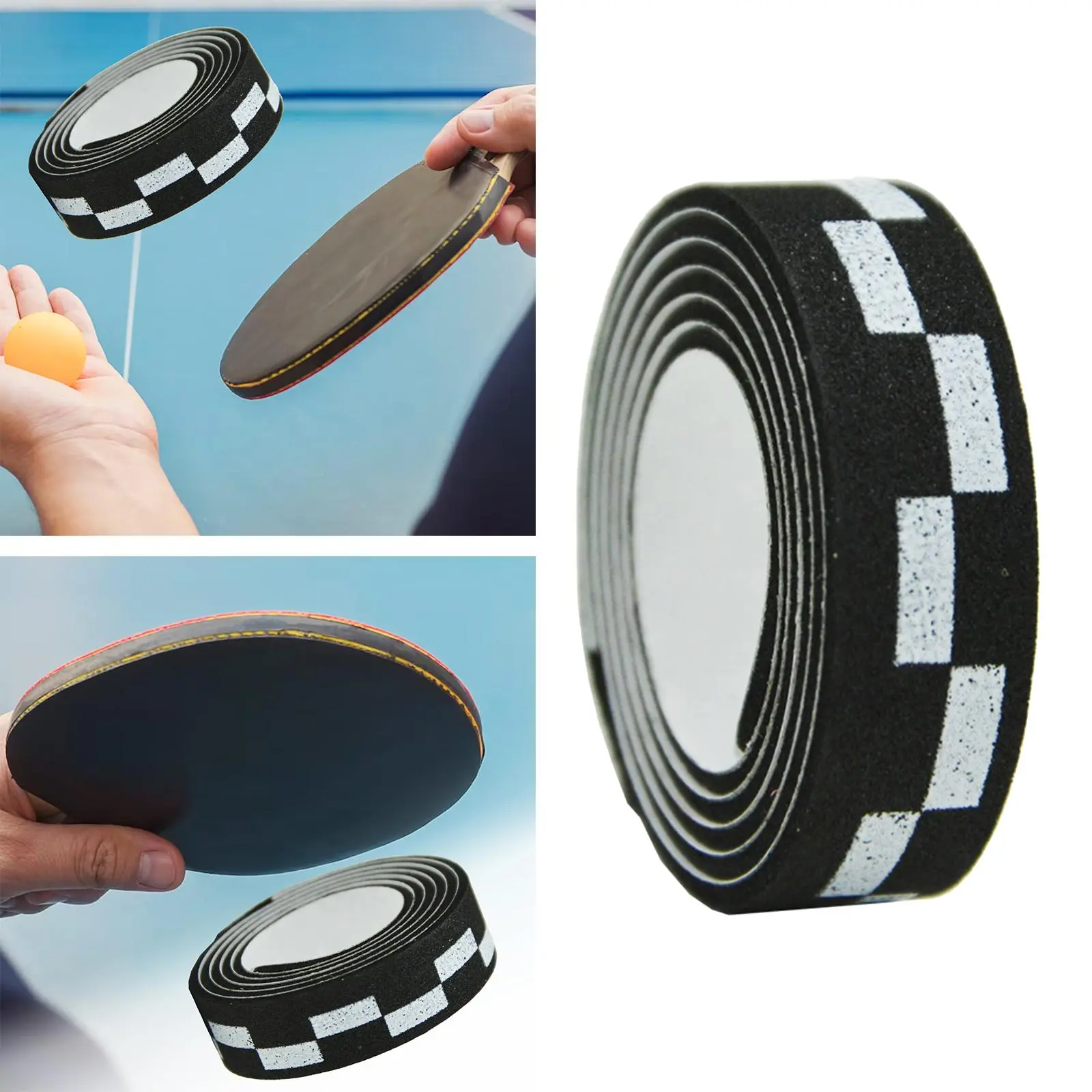 Table Tennis Racket Edge Tape Sticker EVA Anti Collision Edge Protection Strip Edge Guard Racket Care Accessories Ultralight