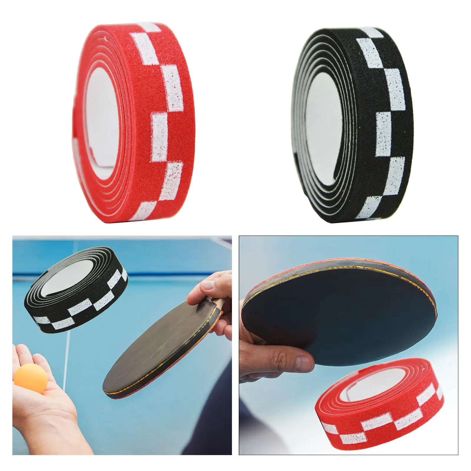 Table Tennis Racket Edge Tape Sticker EVA Anti Collision Edge Protection Strip Edge Guard Racket Care Accessories Ultralight