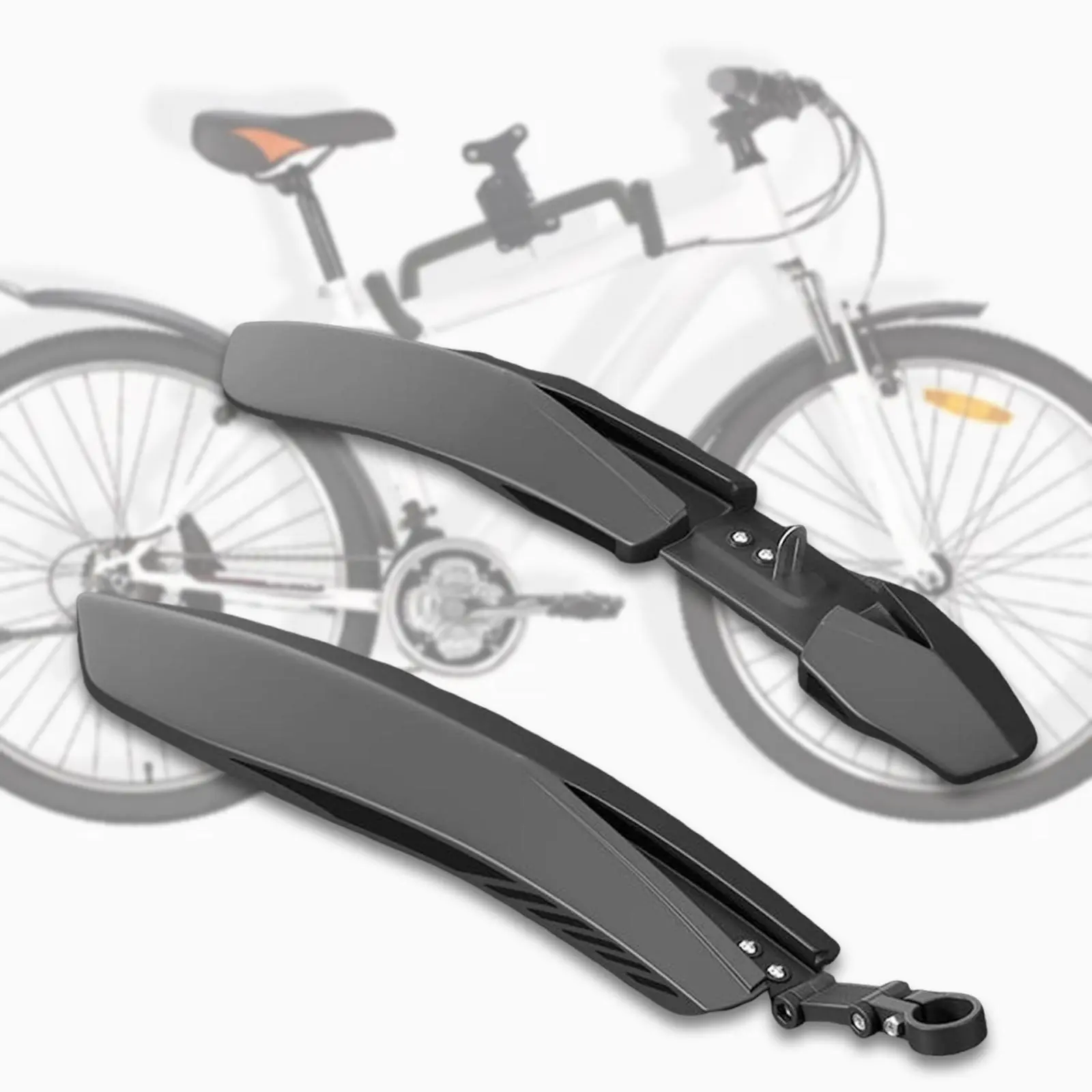 Bike Front Rear Fenders Universal Repair Replacement Thicken Easy to Install Bike Mudguards for Mountain Bikes 24-26-27.5 Inches