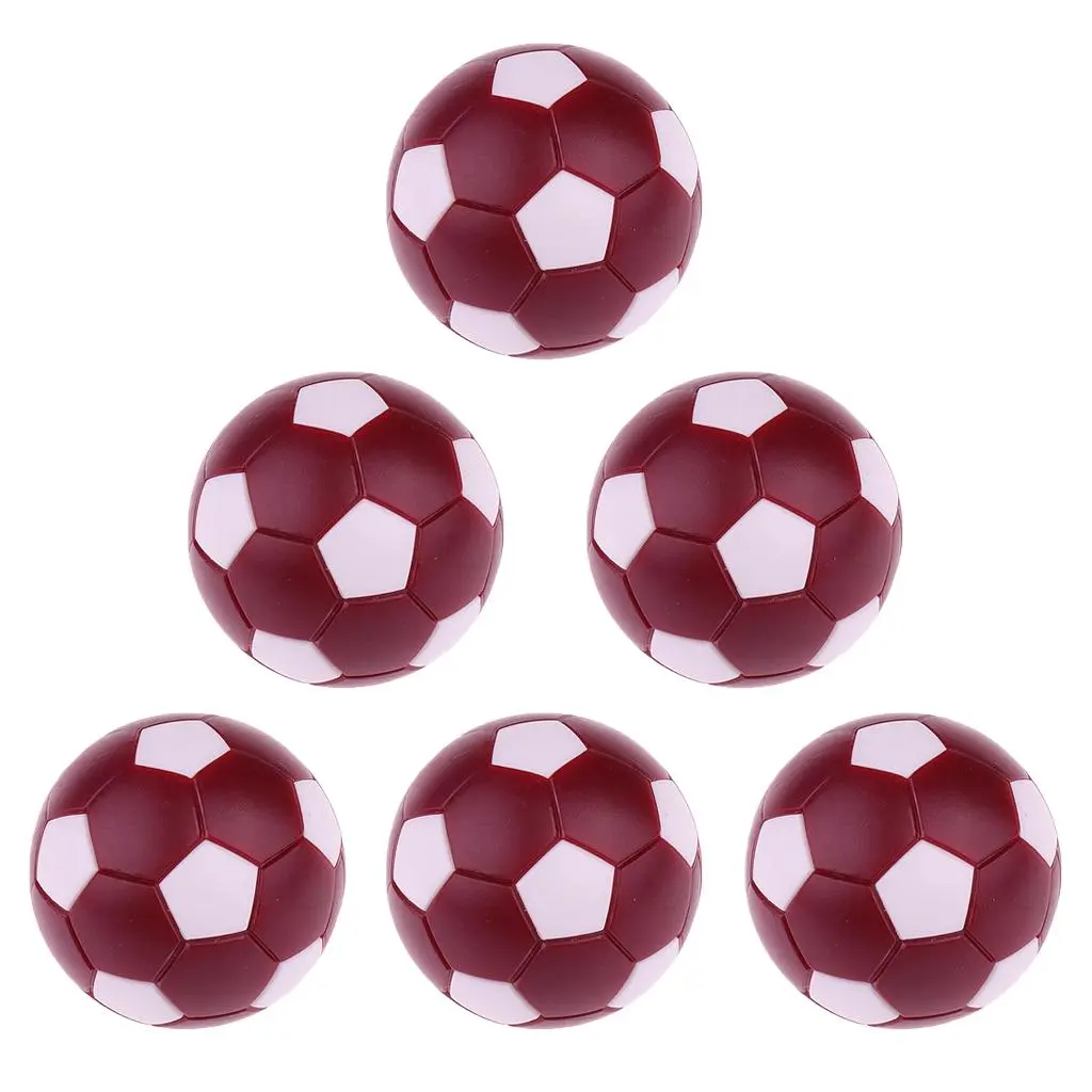 6 Pieces of Table Soccer Football Soccer Balls Made of