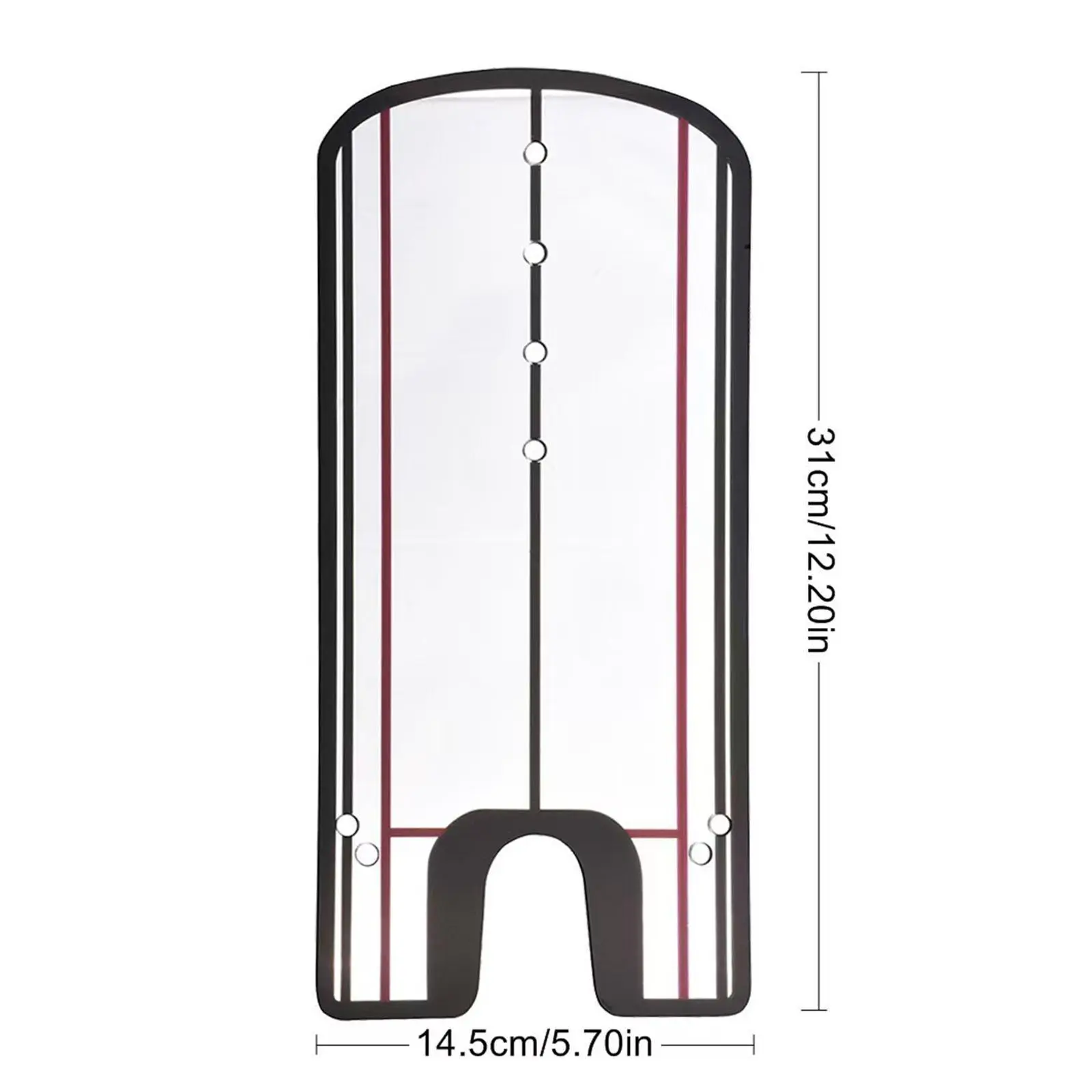 Golf Putting Alignment Mirror Golf Swing Straight Practice Exercise for Beginners Starters Teaching Equipment Golf Putter