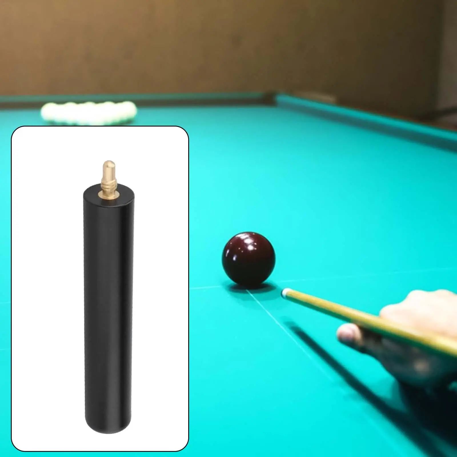 Cue Stick Extender 6inch Billiards Pool Cue Extension for Billiard Cues
