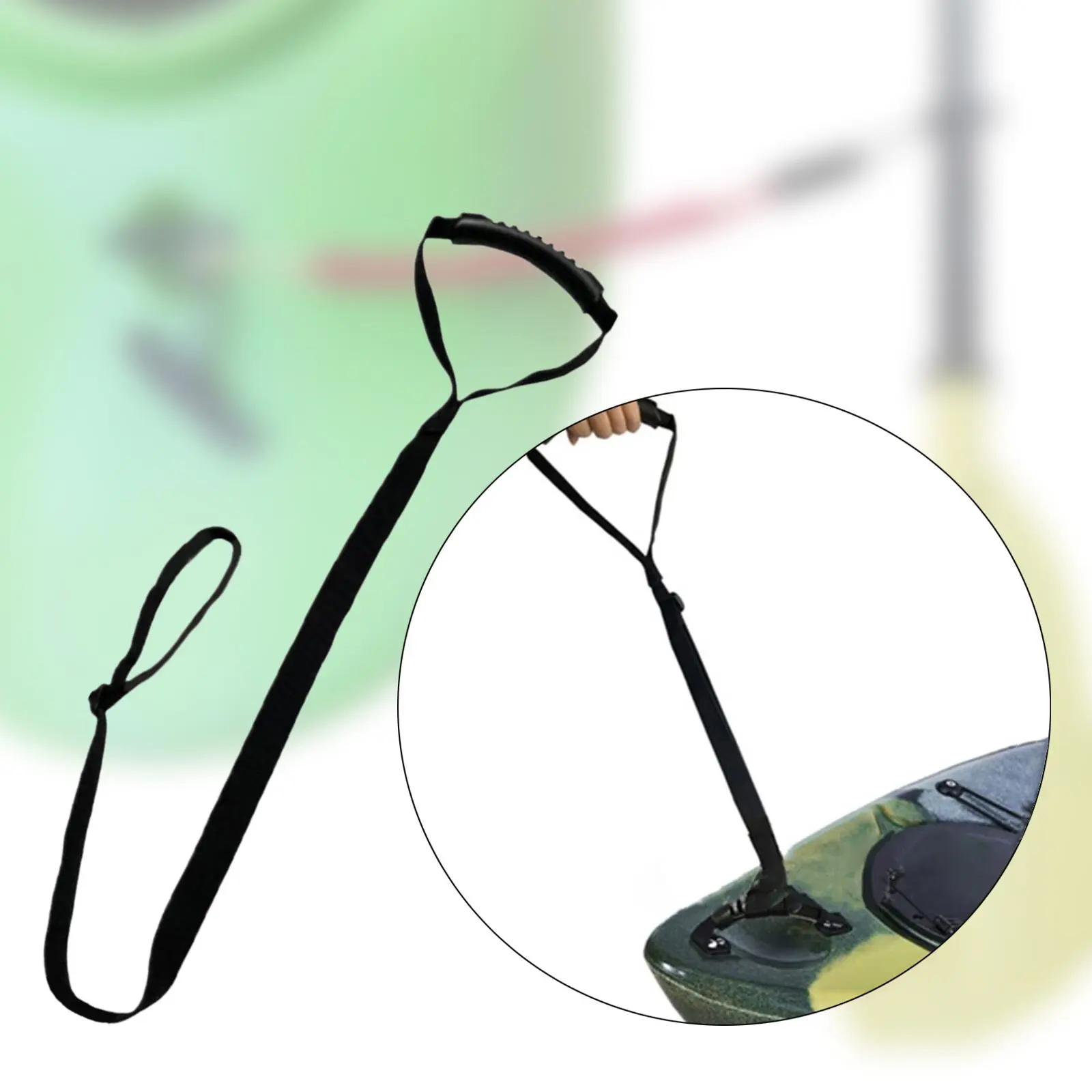 Kayak Stand up Assist Strap Pull Strap Pulling Cord Adjustable 33-55 Inches Dragging Accessories
