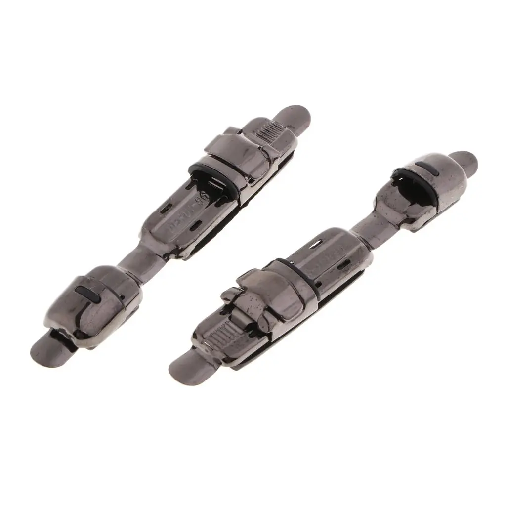 MagiDeal 2pcs Metal Fishing Reel Seat Fishing Rod Clip Pole Fitted Deck Stainless Steel Fishing Reel Seat DIY Accessories