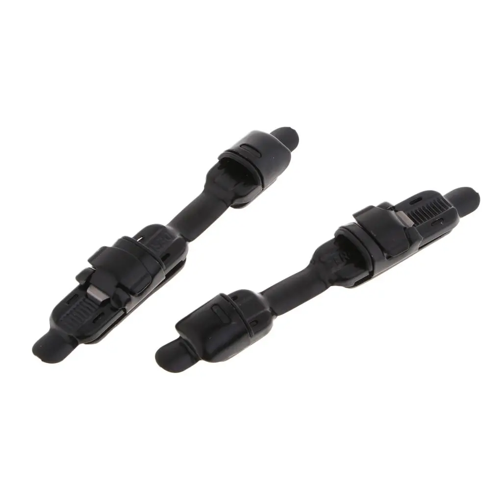 MagiDeal 2pcs Metal Fishing Reel Seat Fishing Rod Clip Pole Fitted Deck Stainless Steel Fishing Reel Seat DIY Accessories