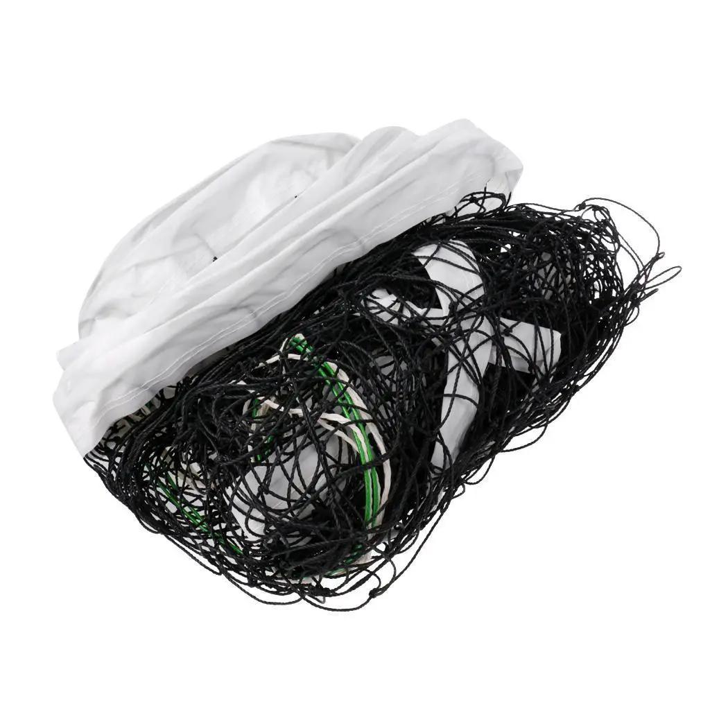 Outdoor Indoor Beach Netting Sports Mesh with Steel Cable and Storage Bag Standard Official Size Volleyball Net