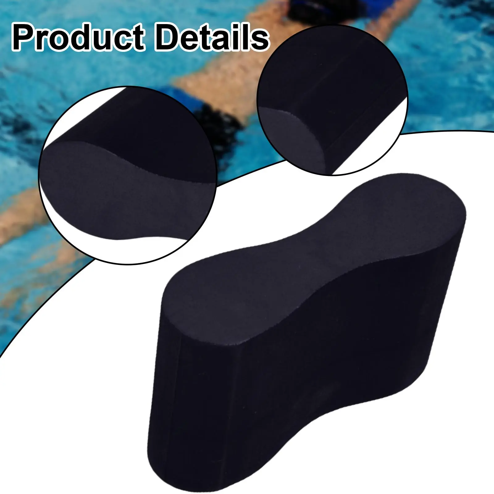 Pull Buoy Comfortable Pool Training Aid Kick Board for Children Adults Competitive Swimmer Beginner Men Women Aquatic Fitness