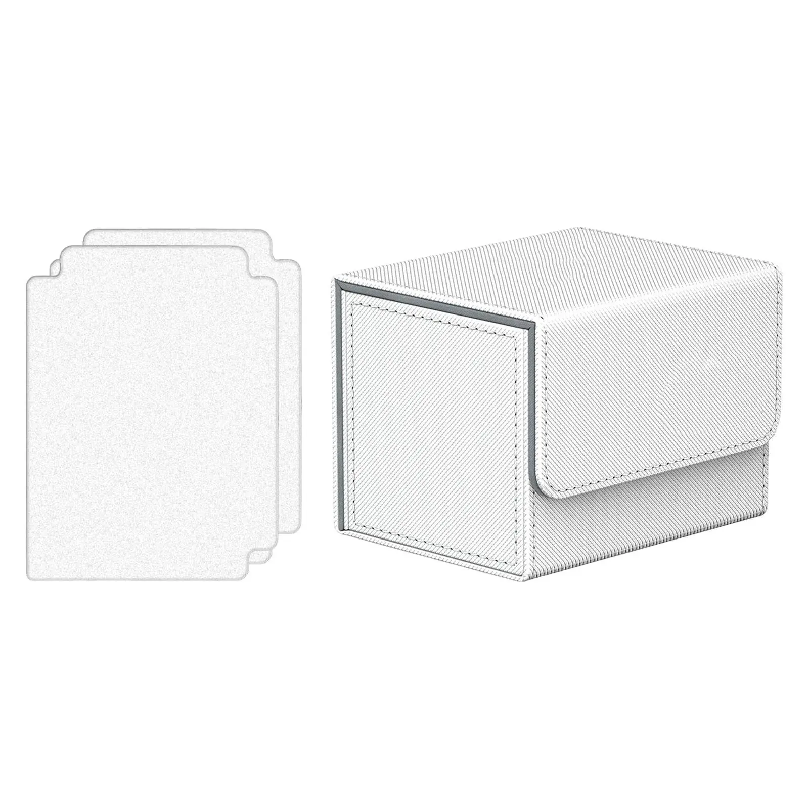 Card Deck Box Collectible Cards Container with Magnetic Closure Card Deck Storage Box for Sports Cards Trading Card Games