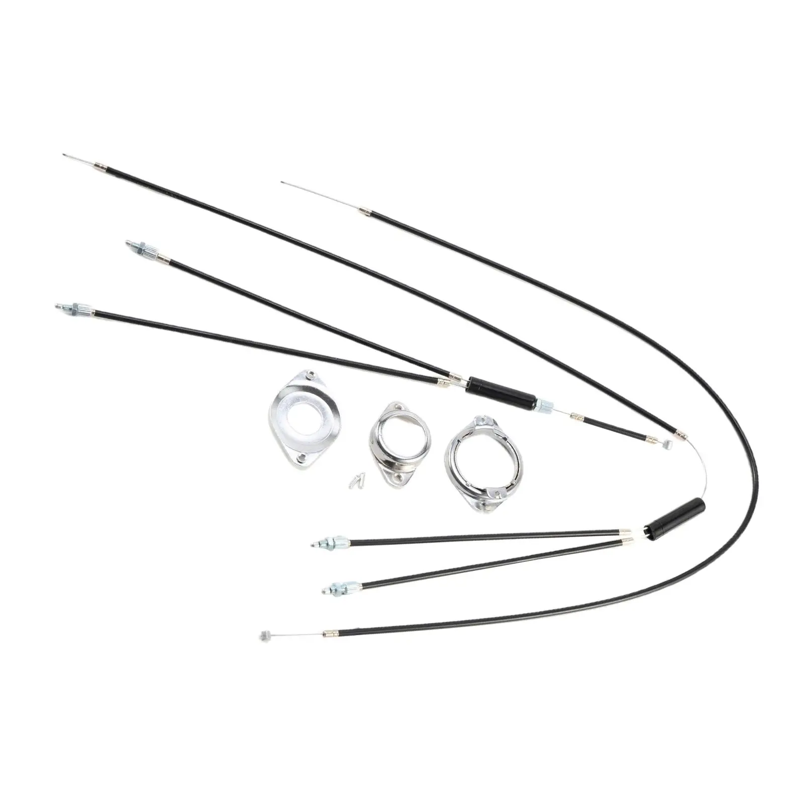 Professional Detangler Brake Cable Kit with Rotor High-Performance Mechanical Brake System for Freestyle & Street Riding