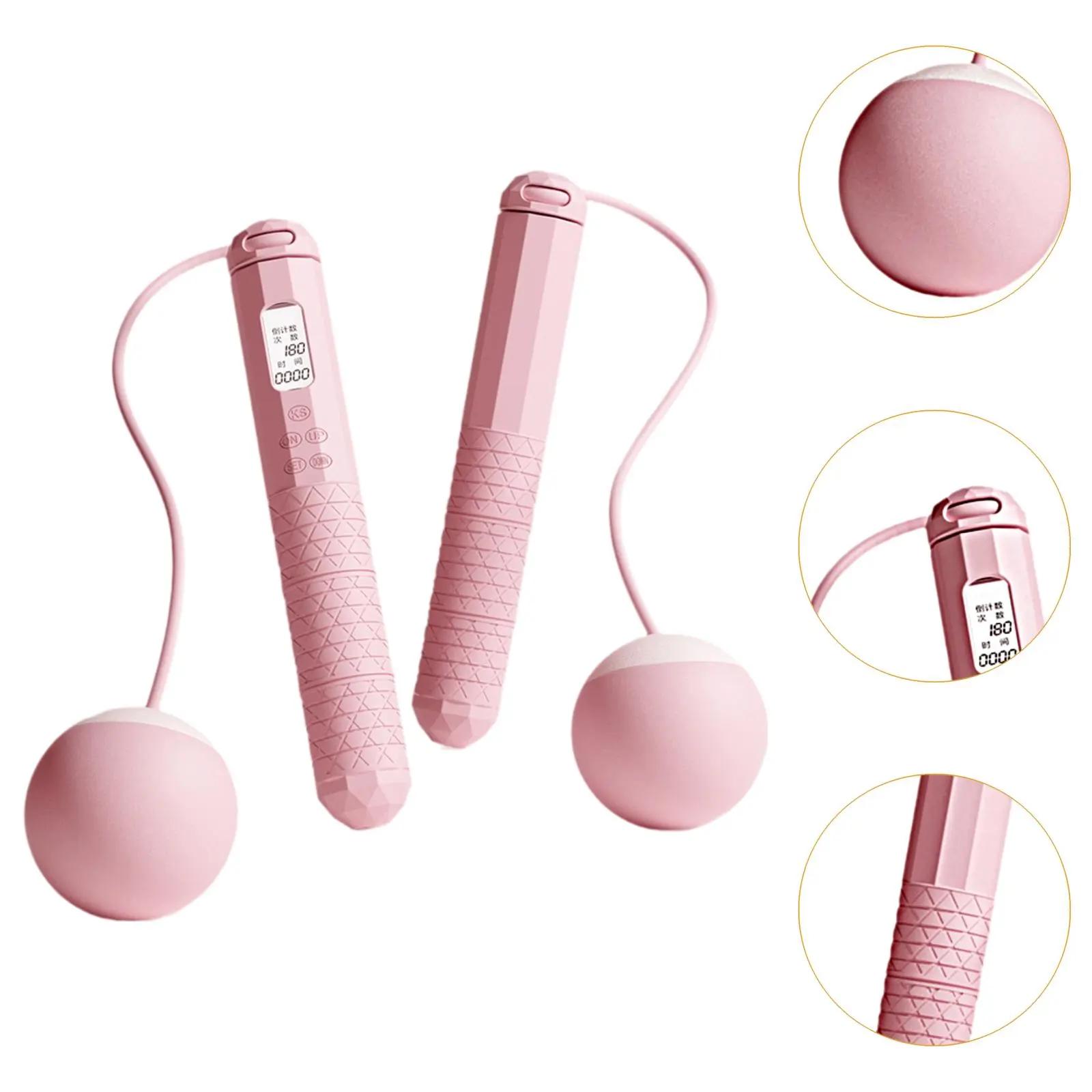 Cordless Skipping Rope Fitness Specific Intelligent Timing and Counting Weight-bearing Ball Professional Night Vision Screen