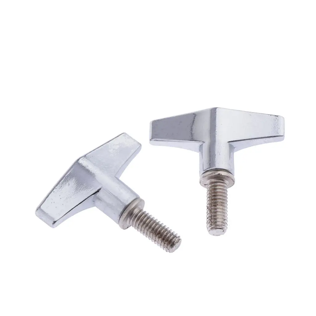 2pcs Drum Cymbal Tilter Stand Wing Nut Screw 6mm M6 for Drummer Beginners Percussion Parts Drum Cymbal Stand Accessory
