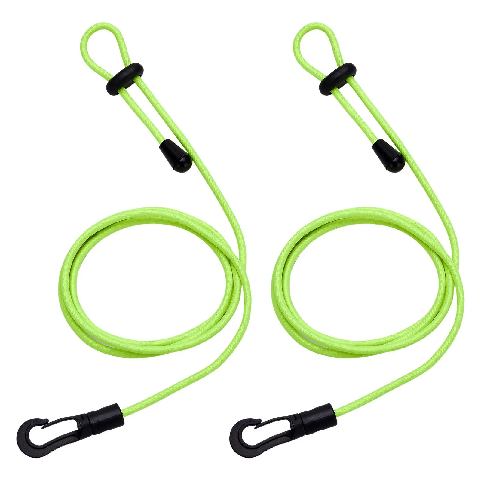 2 Pieces Kayak Paddle Leash Cord Safety Lanyard Strap for Canoe Paddle Fishing Rod Sturdy Easily Install Lightweight Adjustable