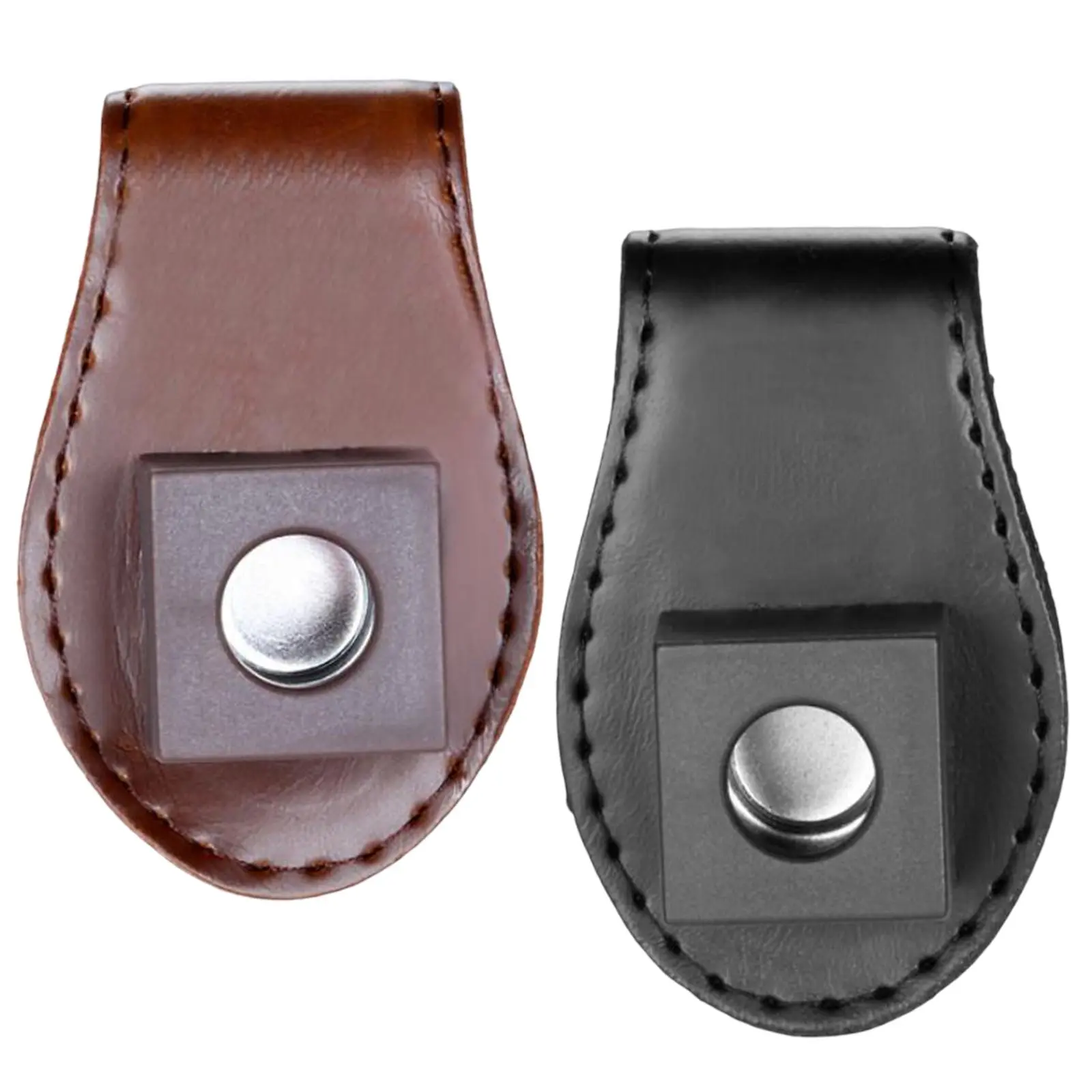 Billiard Pool  Chalk Holder Chalk Clip Pool Billiards Snooker Leather Belt Clip Chalk Case