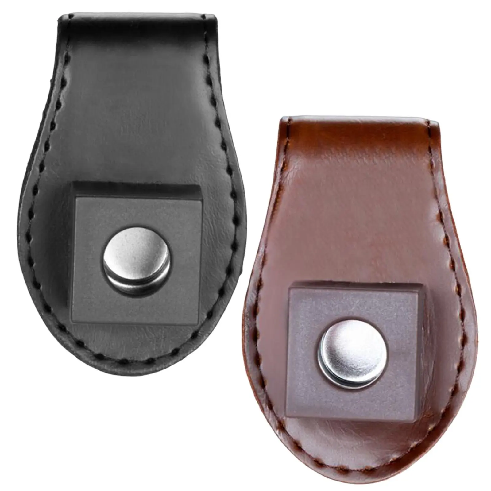 Billiard Pool  Chalk Holder Chalk Clip Pool Billiards Snooker Leather Belt Clip Chalk Case