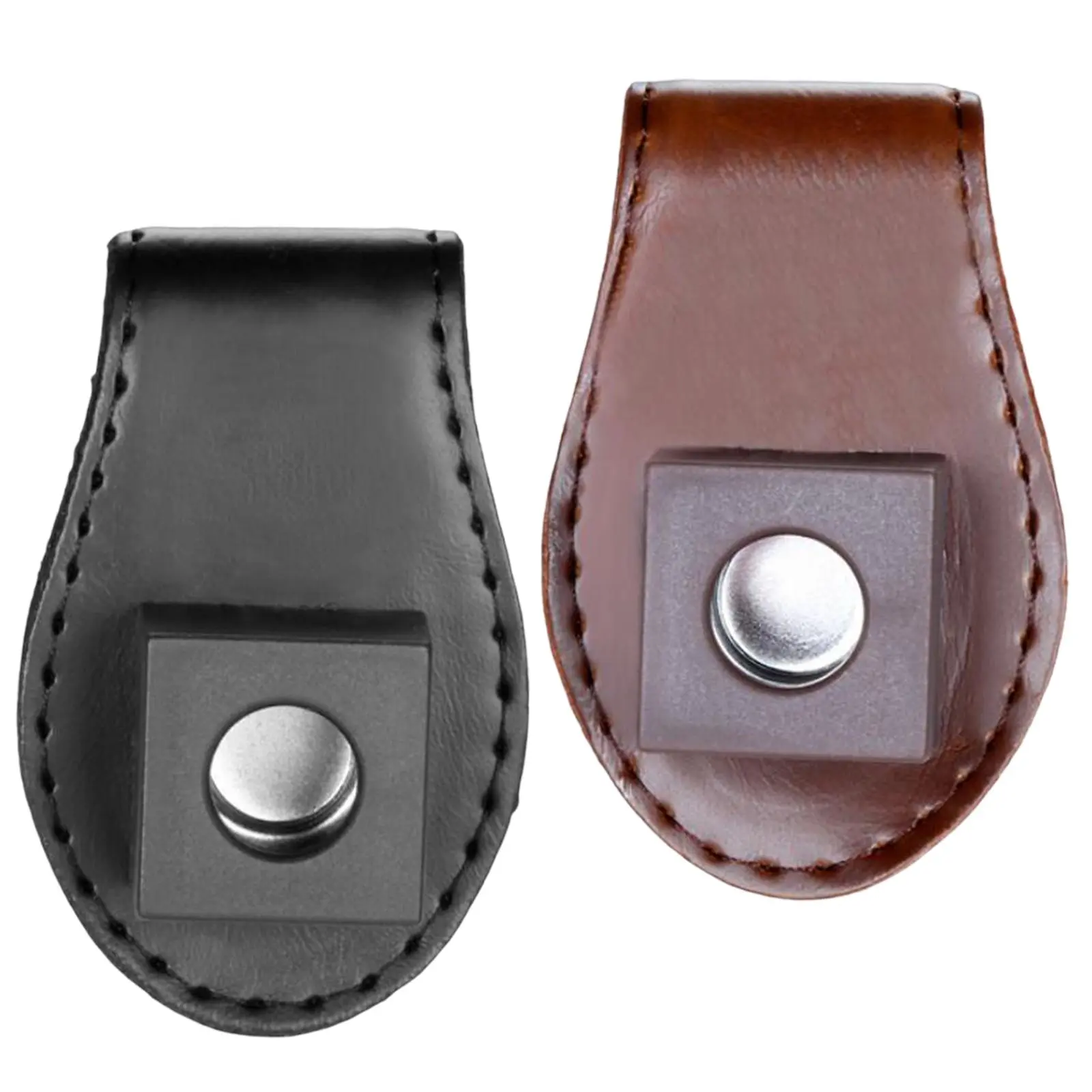 Billiard Pool  Chalk Holder Chalk Clip Pool Billiards Snooker Leather Belt Clip Chalk Case