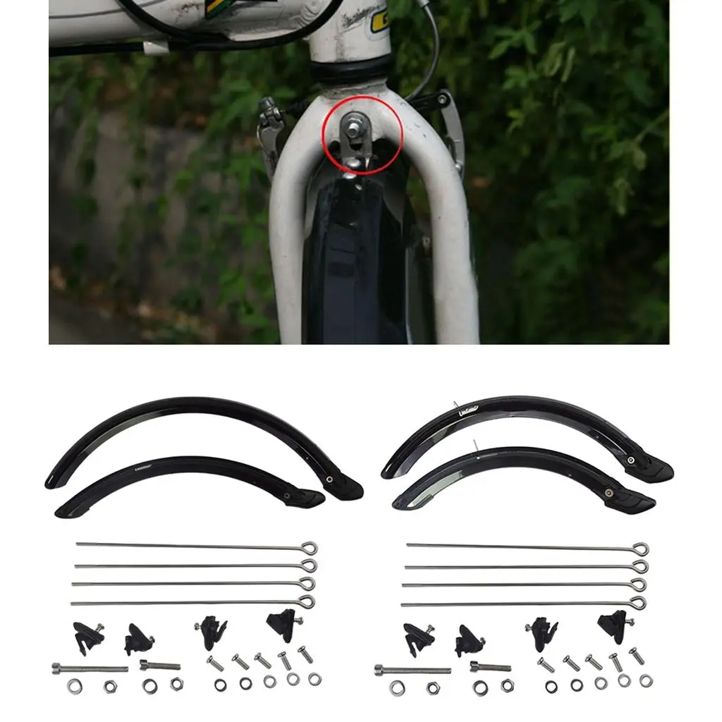 20'' 14'' Folding Bike Mudguard Set for brake System