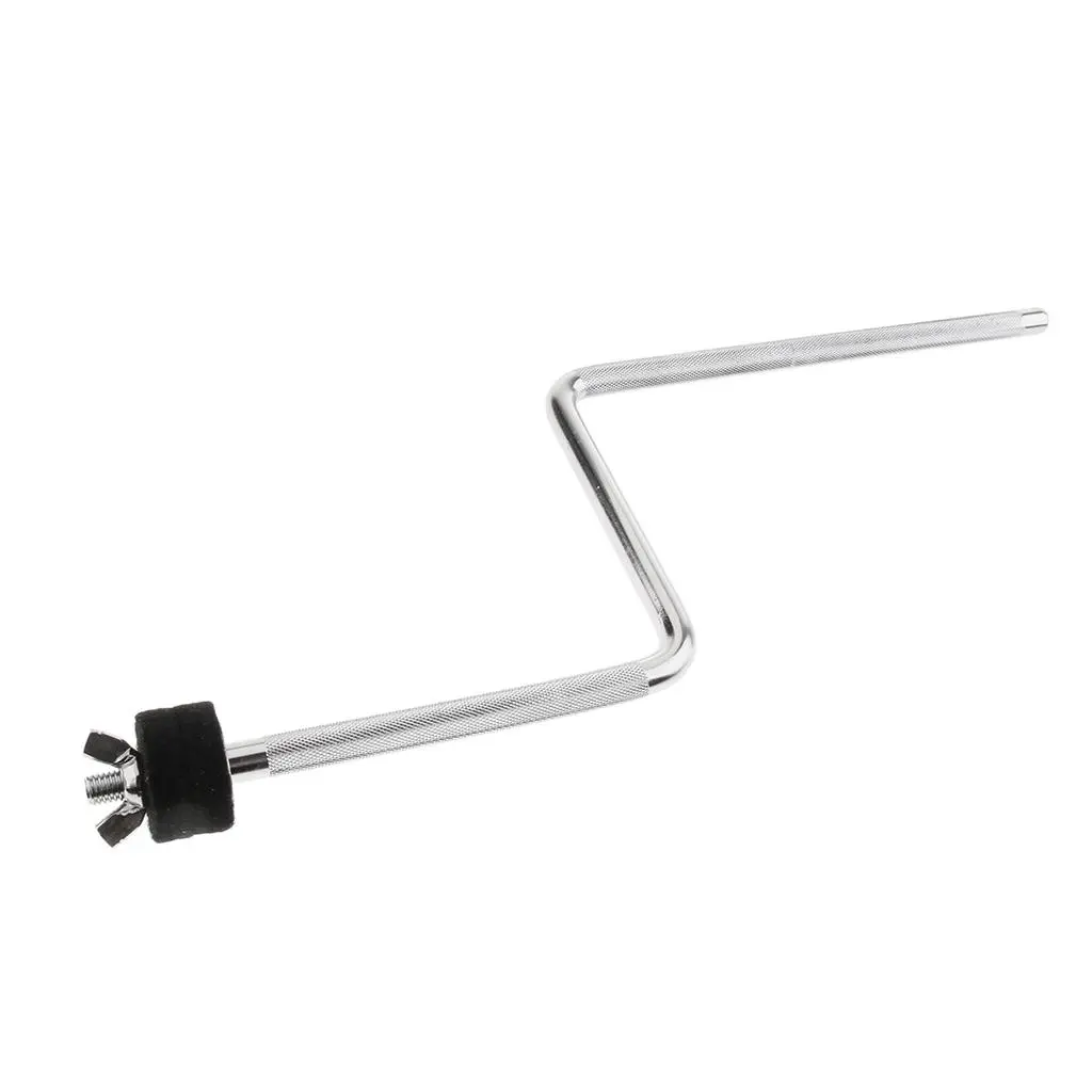 Heavy Duty Metal Z-Shape Cymbal Boom Arm Stand Adjustable Drum Rod Replacement Part for Drum Set Durable Stable Cymbal Holder