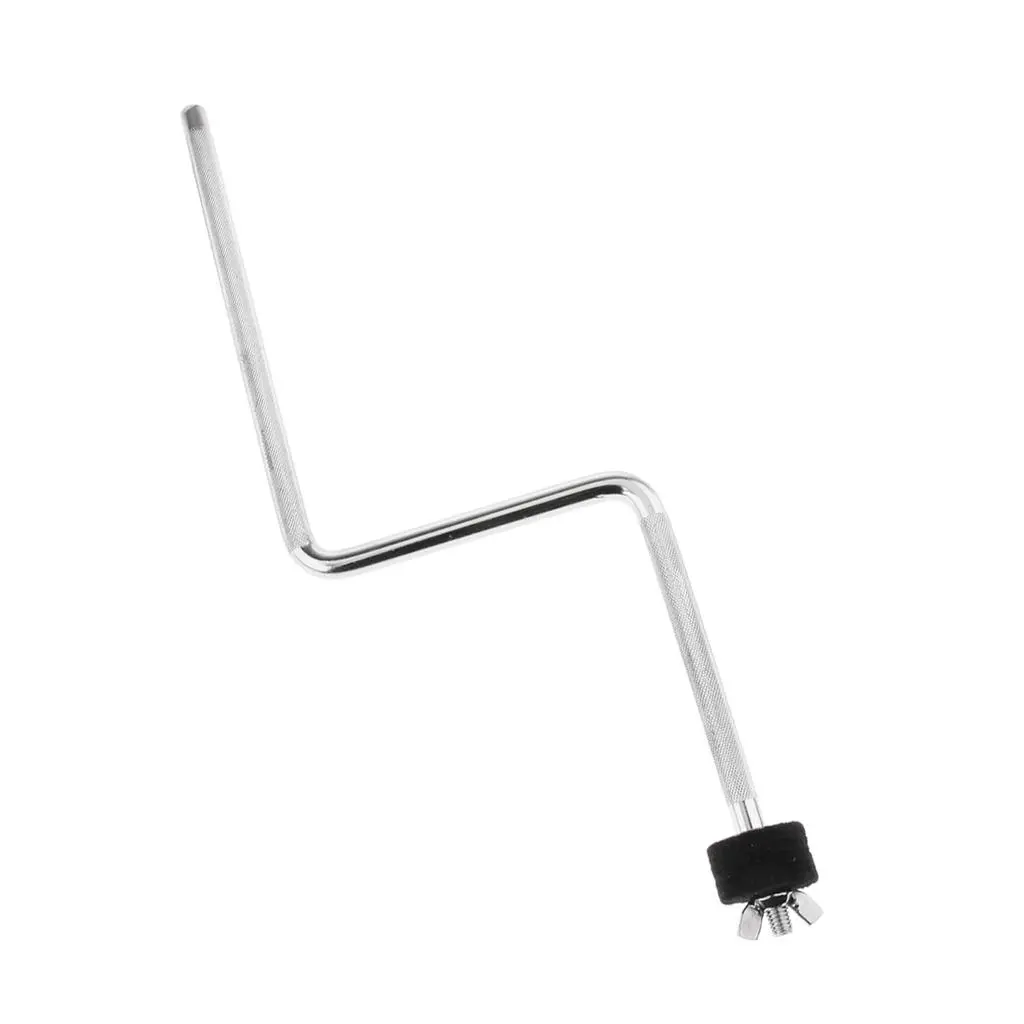 Heavy Duty Metal Z-Shape Cymbal Boom Arm Stand Adjustable Drum Rod Replacement Part for Drum Set Durable Stable Cymbal Holder