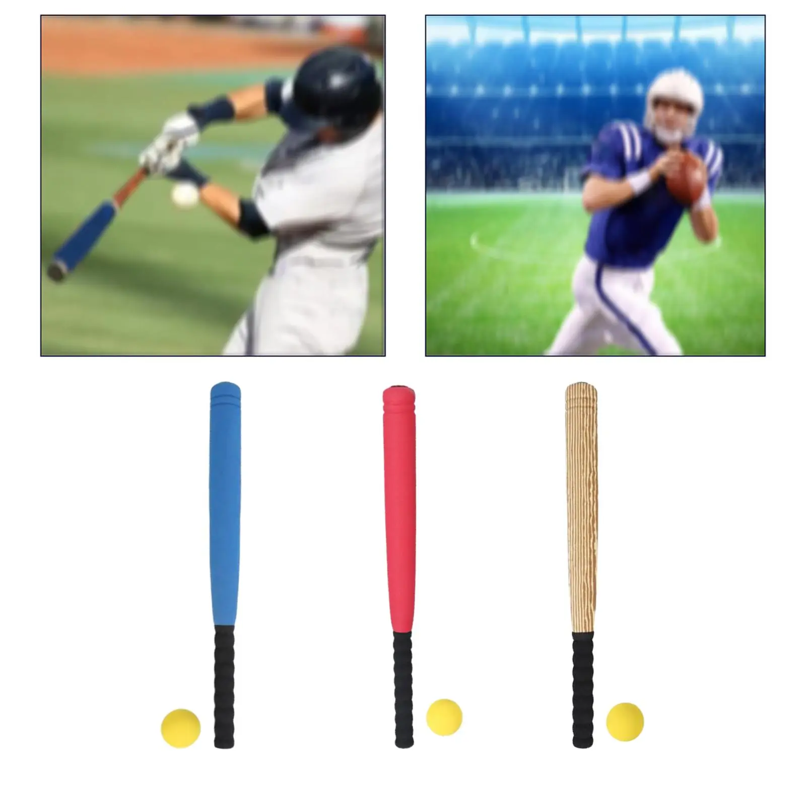 Baseball Bat Ball Set 21 inch Funny Games Kids Bat for Adults Kids Lightweight Baseball Bat with Training Ball