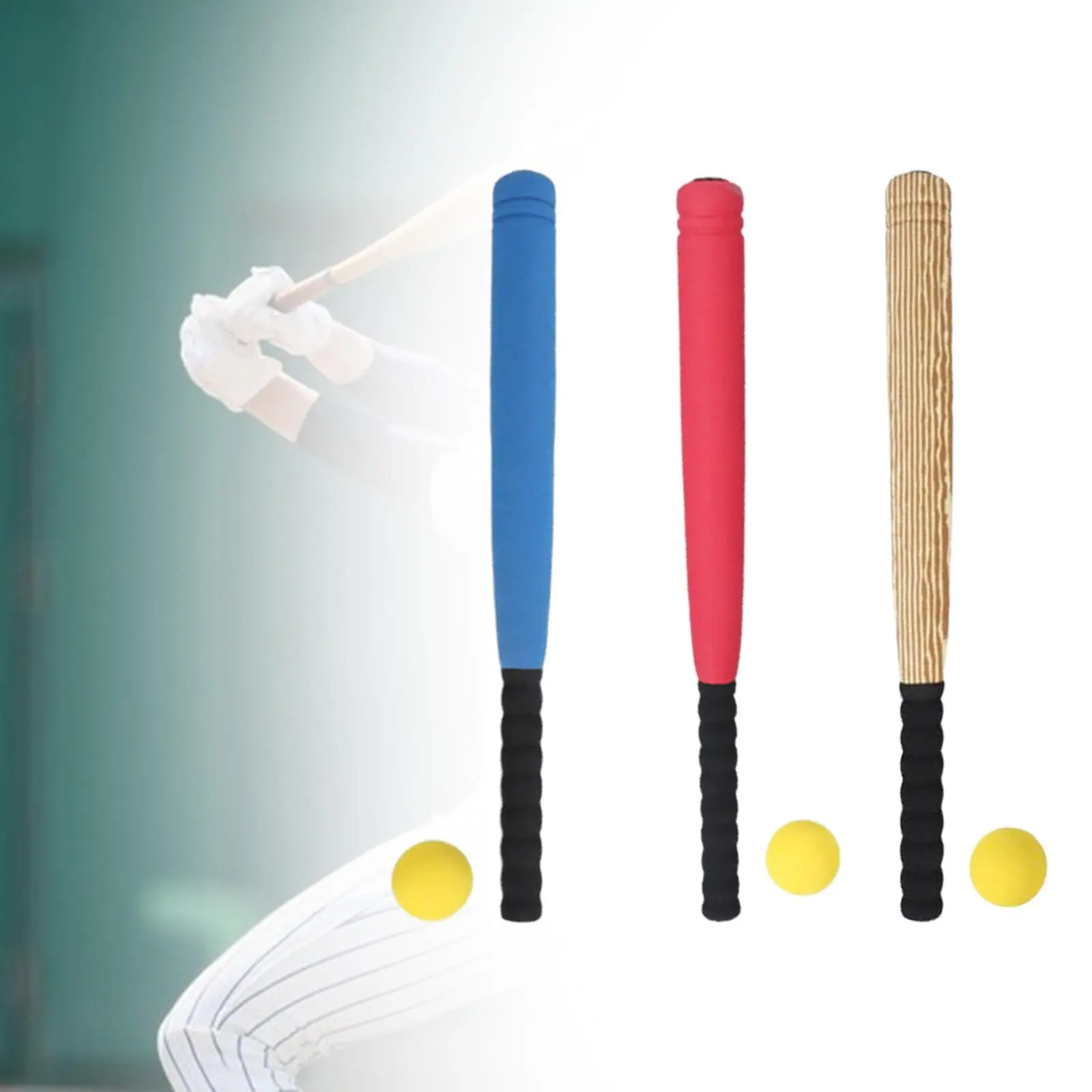 Baseball Bat Ball Set 21 inch Funny Games Kids Bat for Adults Kids Lightweight Baseball Bat with Training Ball