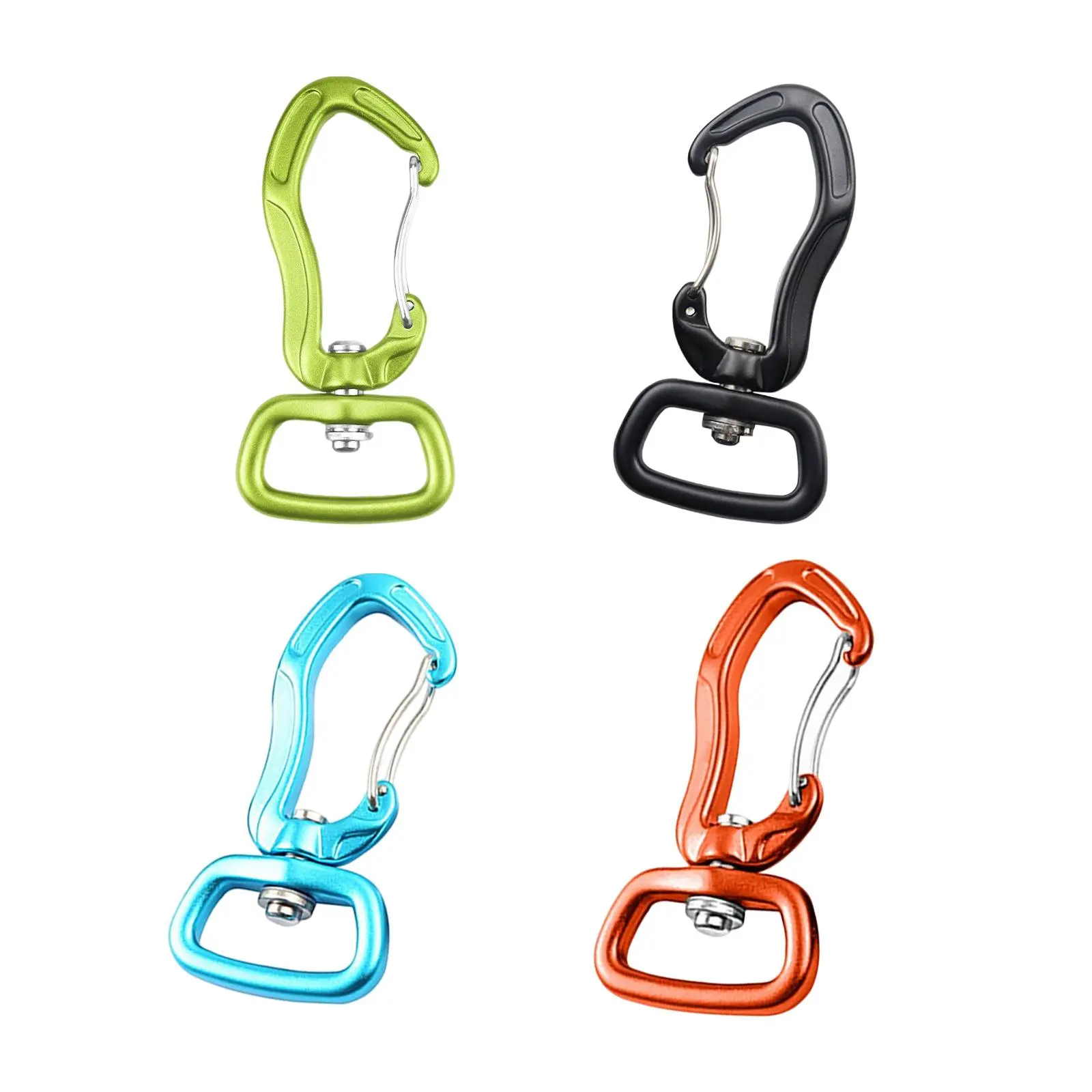 360° Rotating Swivel Carabiner Clip Locking Carabiner Clip for Hammock Key Chain Hiking Heavy Duty Swivel Carabiner Clip