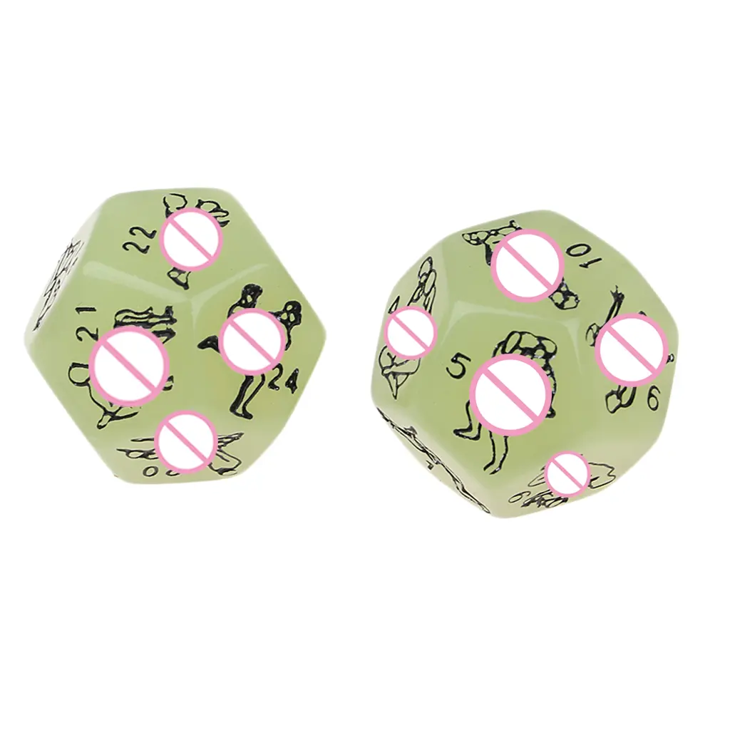 4Pcs Position Dice D12 D10 D6 for Glow Night Play Toy