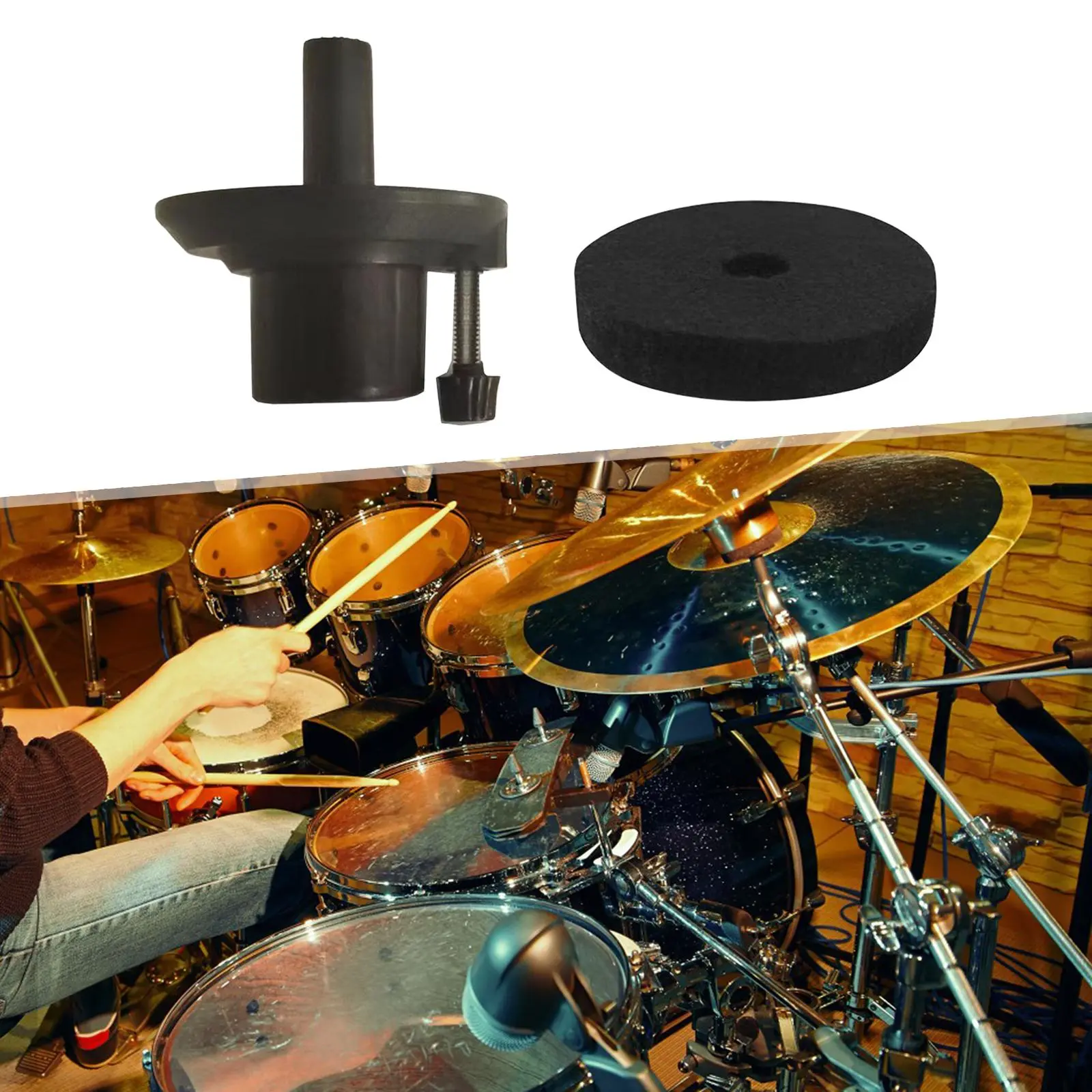 Hi Hat Cymbal Stand Holder Support Cymbal Stand Sleeves Durable Drum Sleeve Felt Set Drum Parts Cymbal Sleeve Cymbal Seat