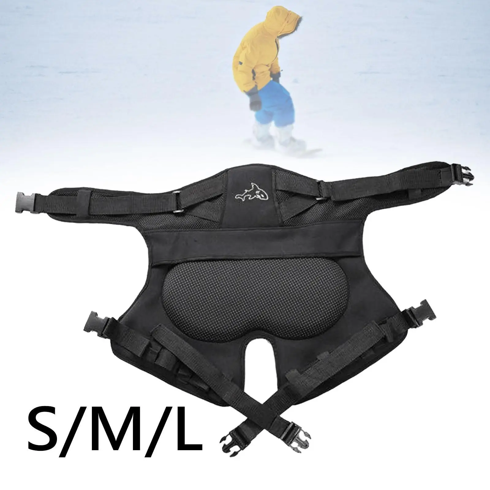 Butt Pad Shockproof Multifunction Adjustable Strap Impact Pad for Skateboarding Snowboard Skiing Skating Outdoor Activities