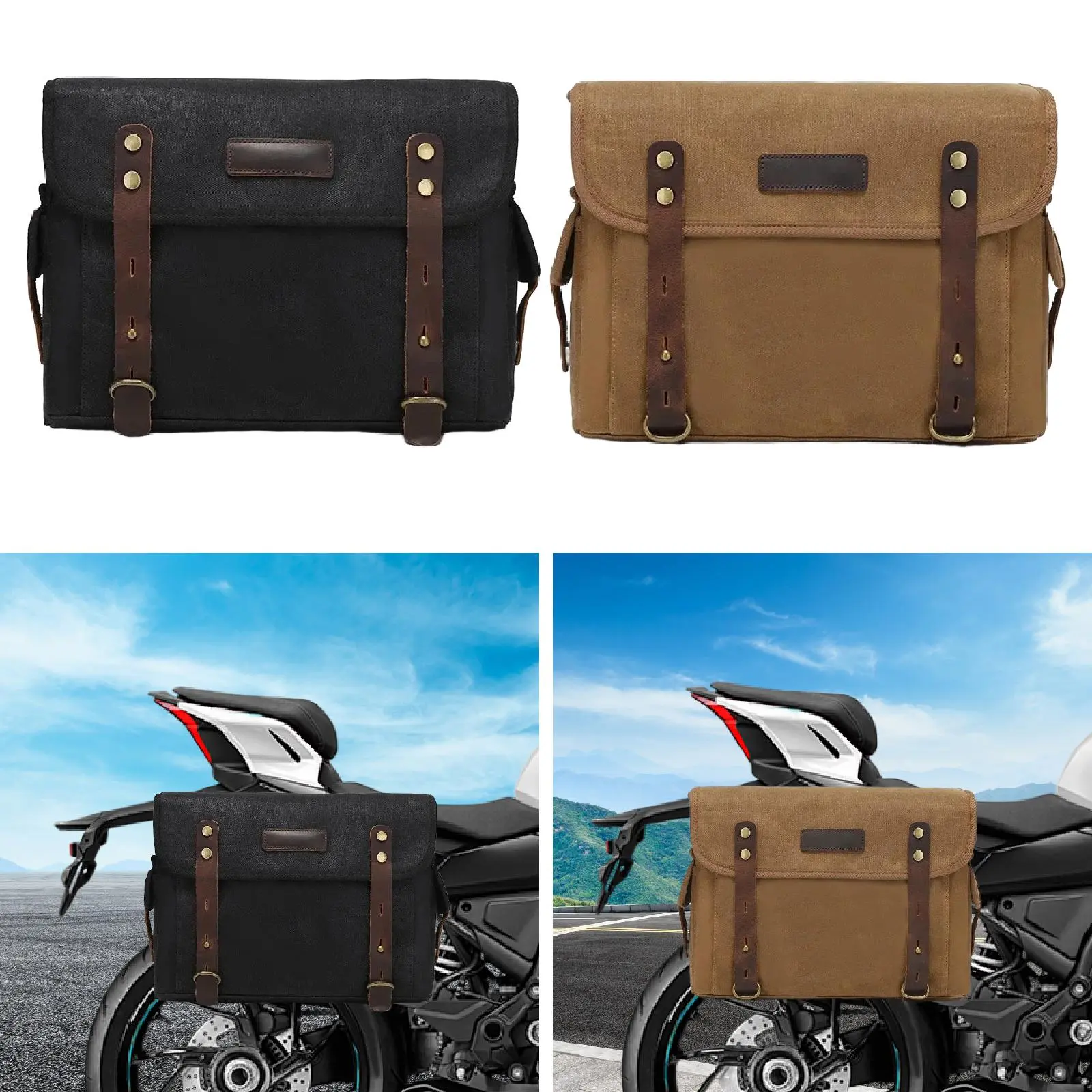 Generic Motorcycle Tool Bag Tail Bag Waterproof Gift Front Fork Bag for Bicycle Motorbike Women Men Bike Commuters New Year