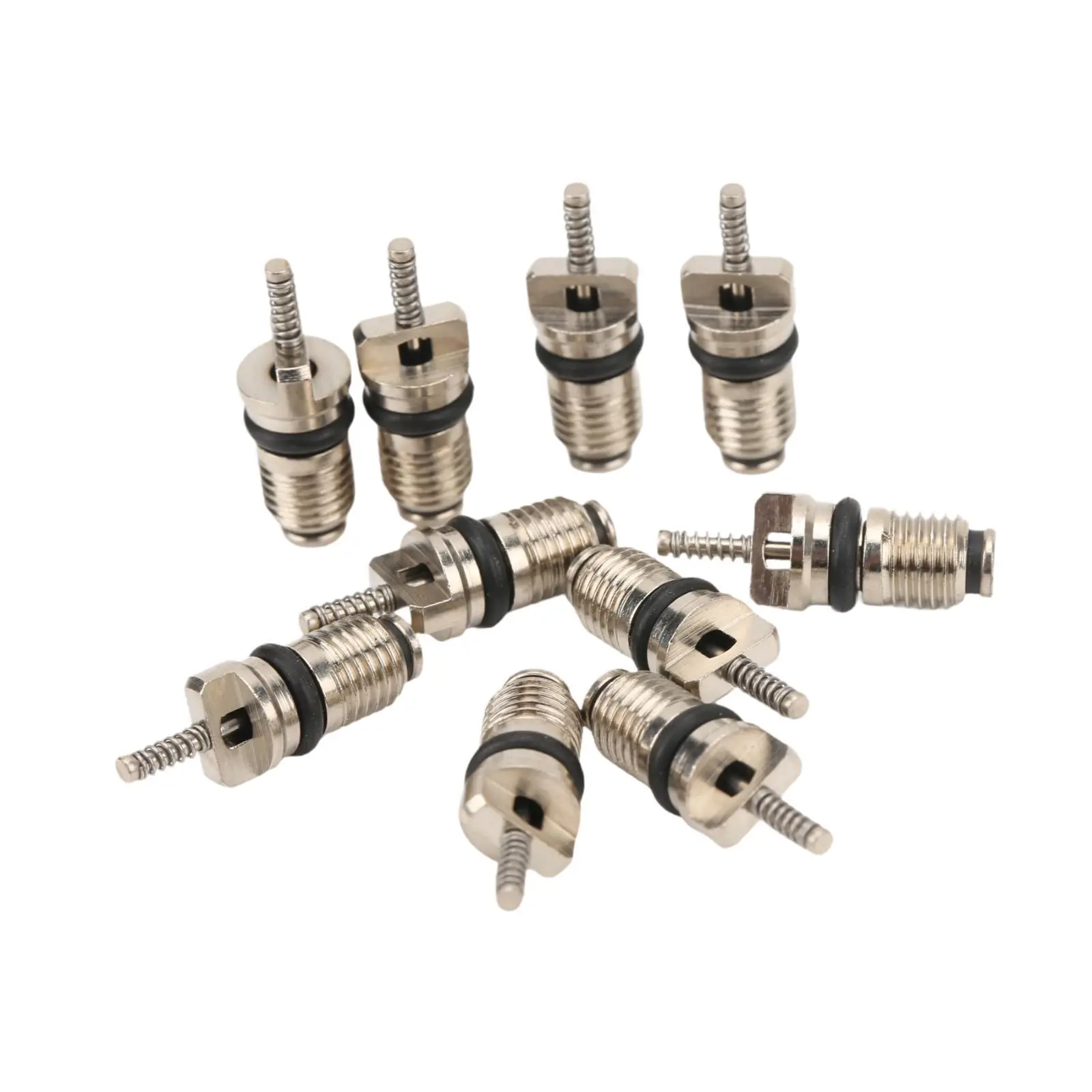 10Pcs Car Air Conditioning Valve Core Accessory ,Repair Spare Parts, Universal Automotive AC Valve Kit