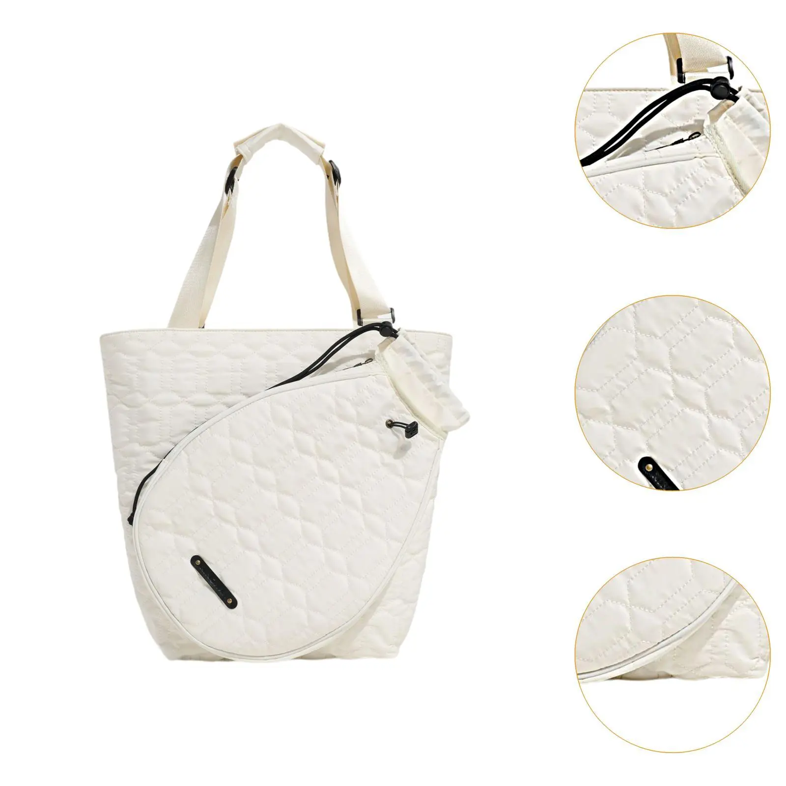 Tennis Tote Bag Fitness Large Professional Tennis Racket Shoulder Bag for Women Men Tennis Racket Bag Pickleball Paddle Bag