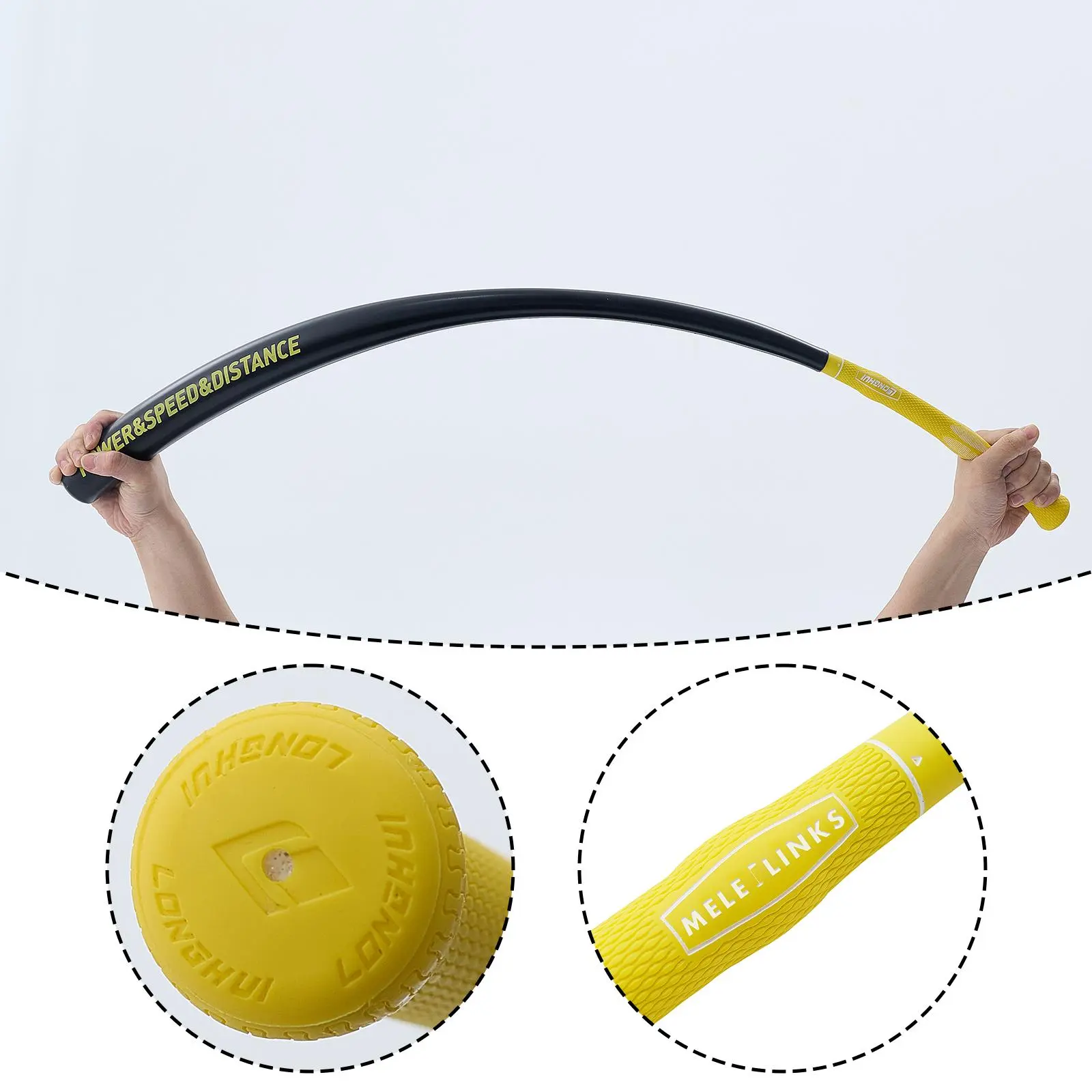 Golf Swing Trainer Non Slip Grip Correct Posture Lightweight Training Rod for Gym Home Golfing Supplies Indoor Outdoor Women Men