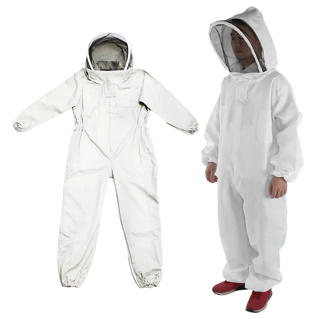 Beekeeper Bee Keeping Suit Jacket Safety Veil Hat Body Equipment Hood Professional Beginner Apiarist Outfit Jacket Veil Hood