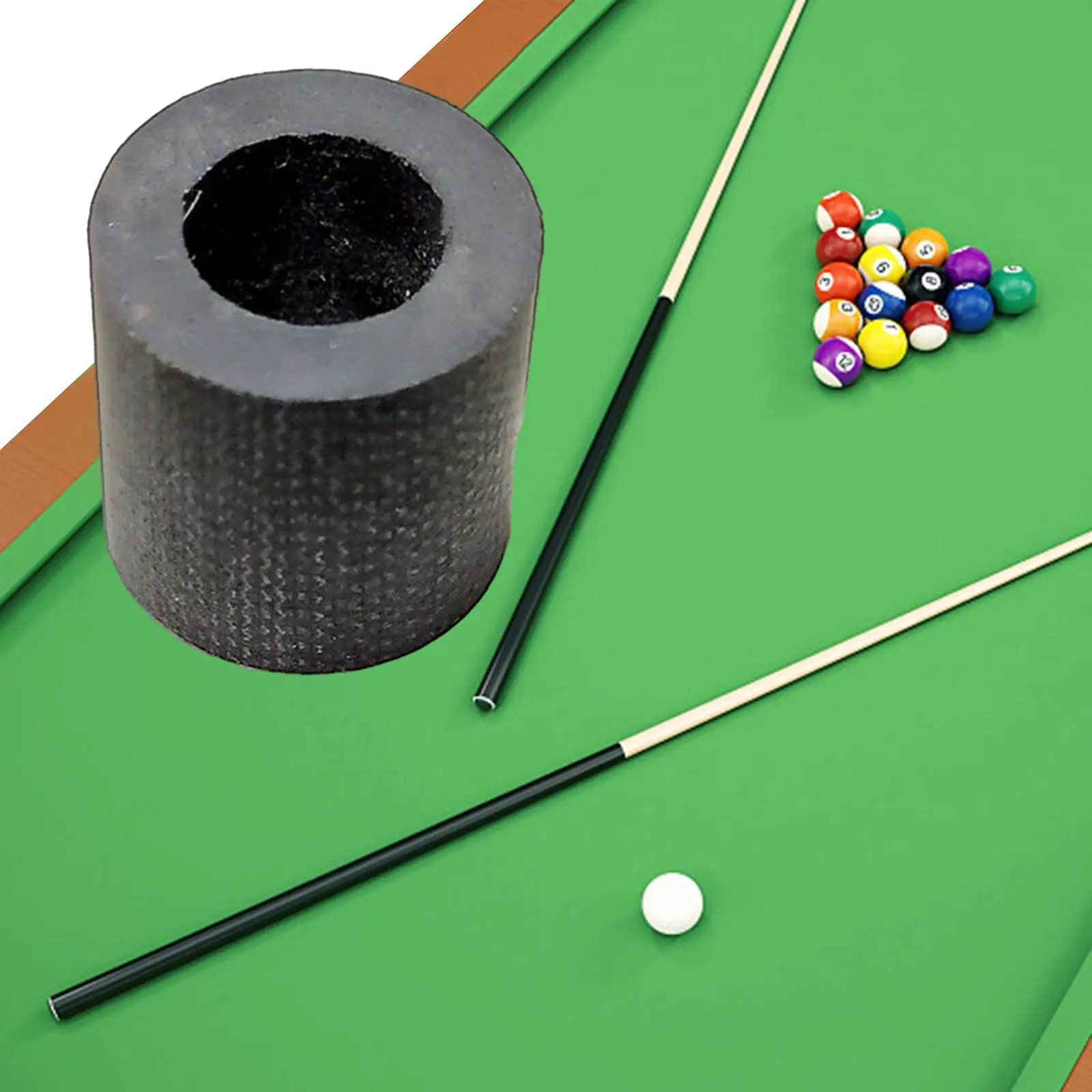 Billiard Cue Ferrule Durable Professional Easy Installation Lightweight Repair Accessories Pool Cue Ferrule Carbon Fiber