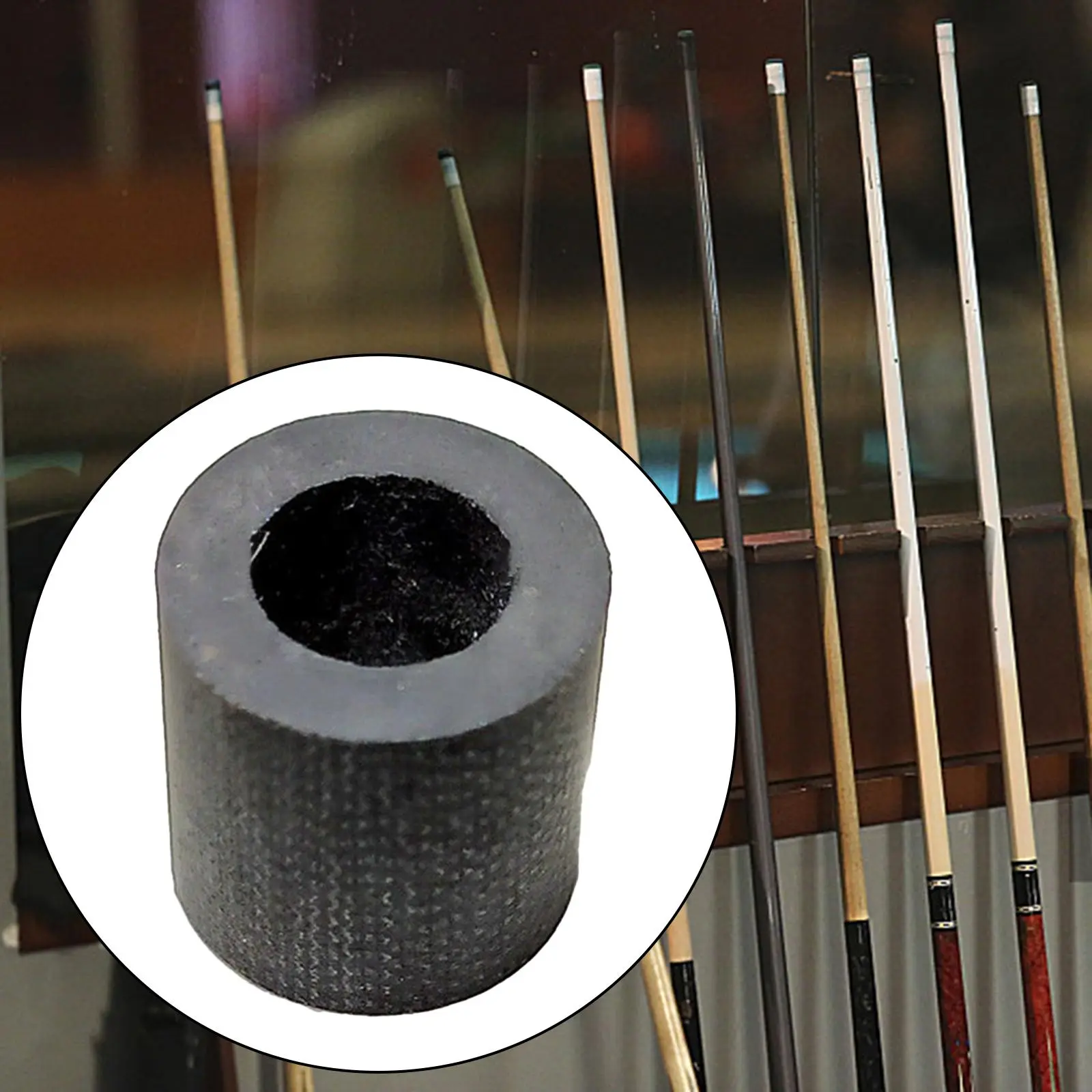 Billiard Cue Ferrule Durable Professional Easy Installation Lightweight Repair Accessories Pool Cue Ferrule Carbon Fiber