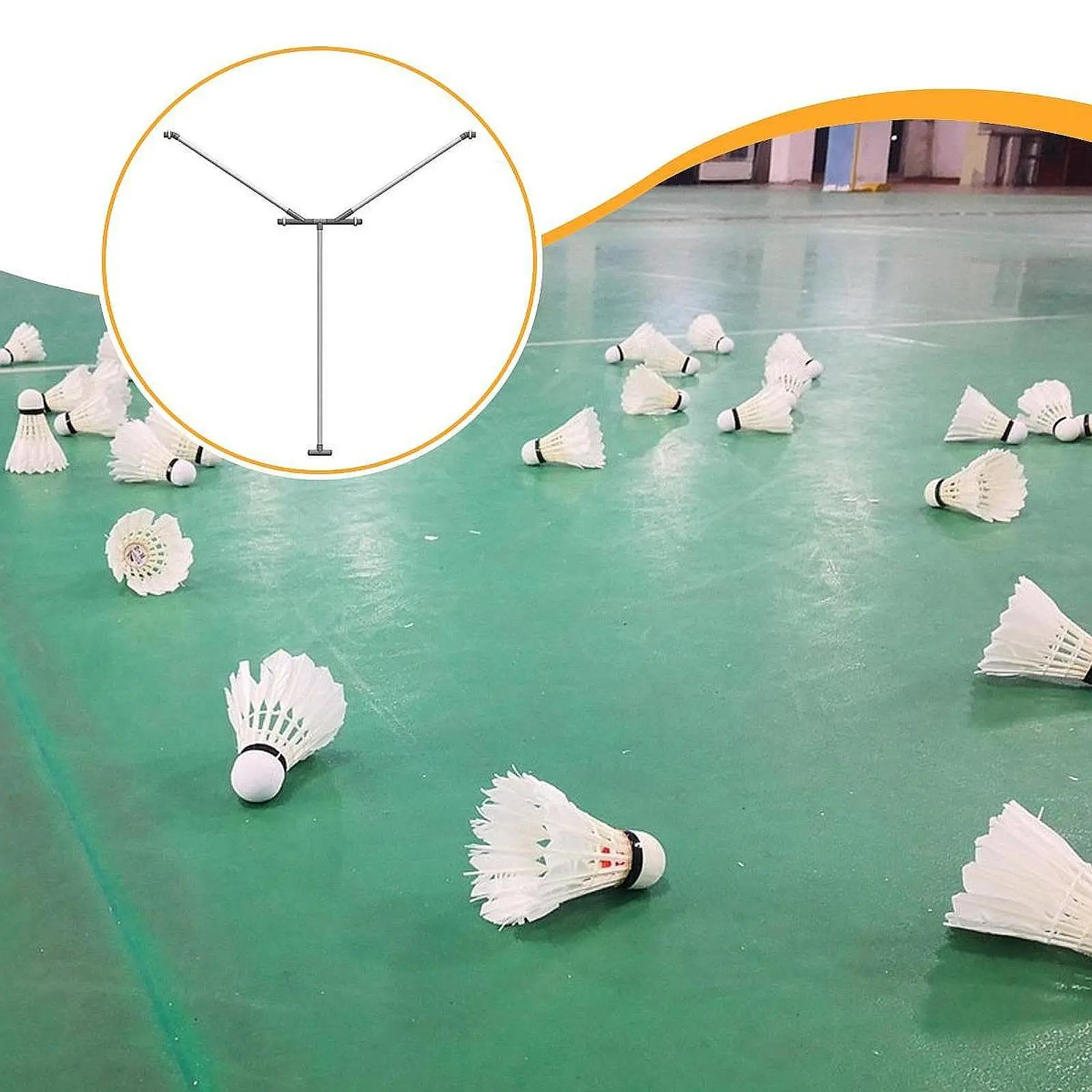 Badminton Ball Collector Tennis Double Sides Sport Equipment Table Tennis Collector Ball Picker for Park Indoor Gym Venues Court