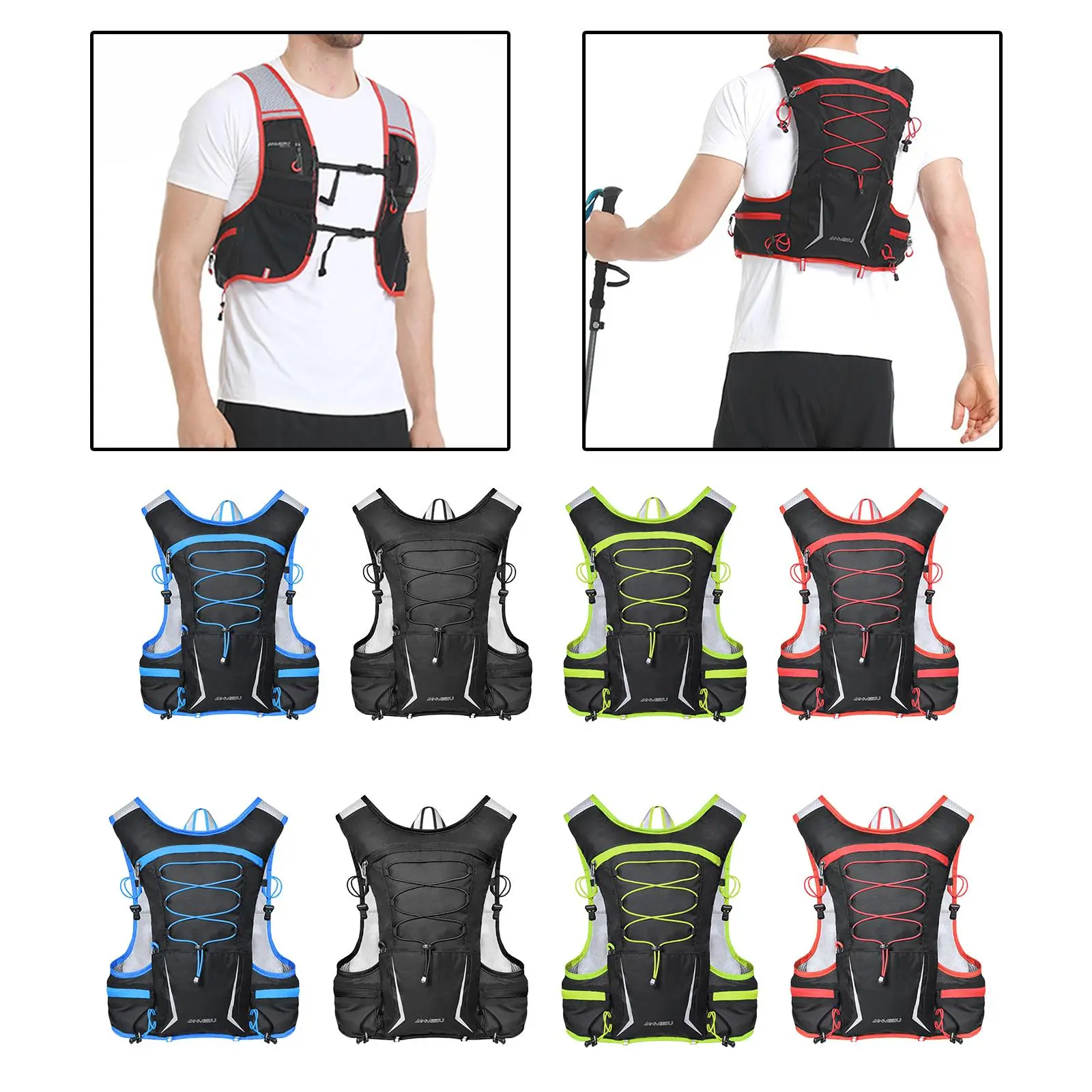 Hydration Pack Lightweight Daypack Water Bladder Bag Bike Backpack for Men Women Mountain Climbing Biking Skiing Outdoor
