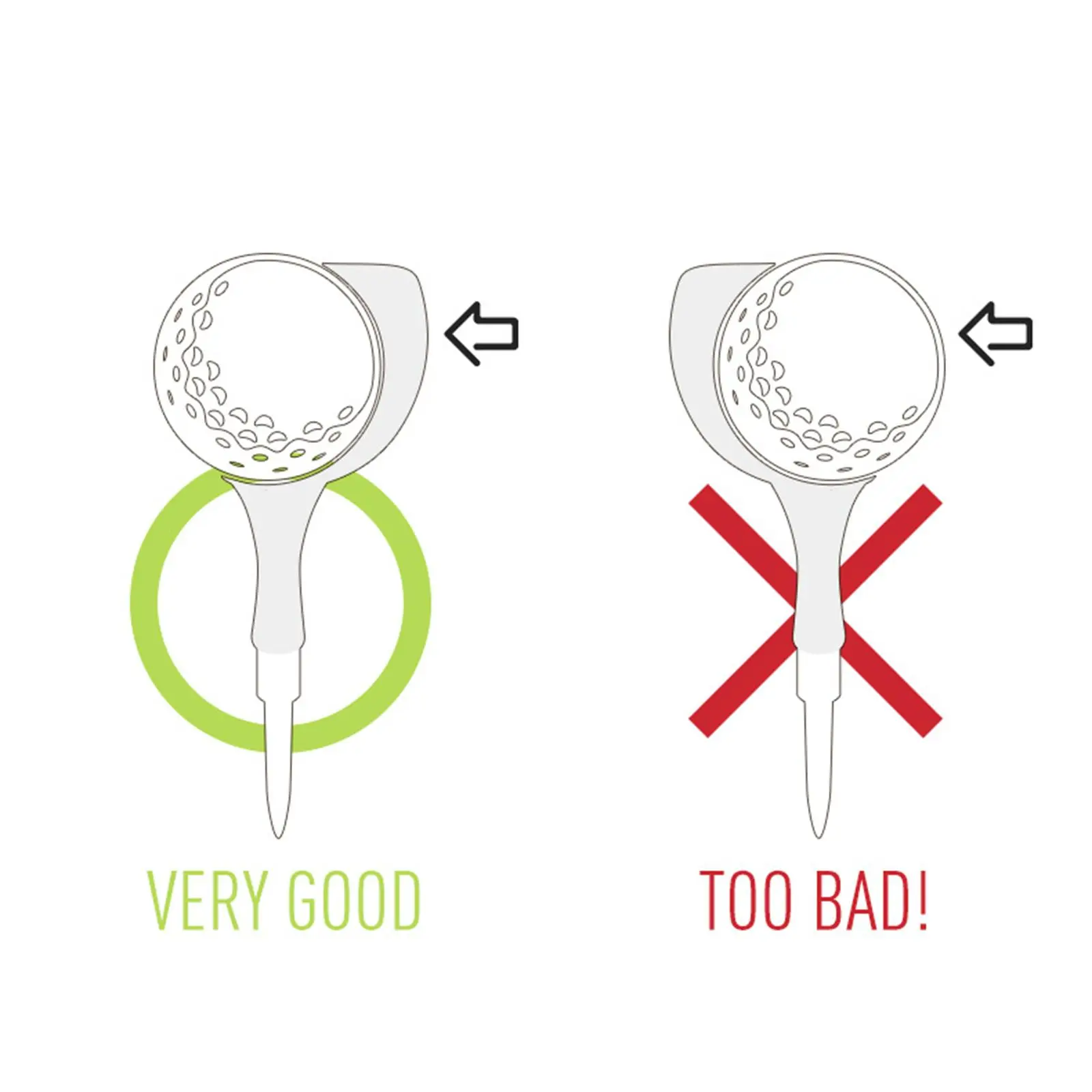 4Pcs Golf Tee Golfing Tees Reduce Friction Professional for Golf Training Outdoor Practice Driving Putting Chipping Golfer Gift
