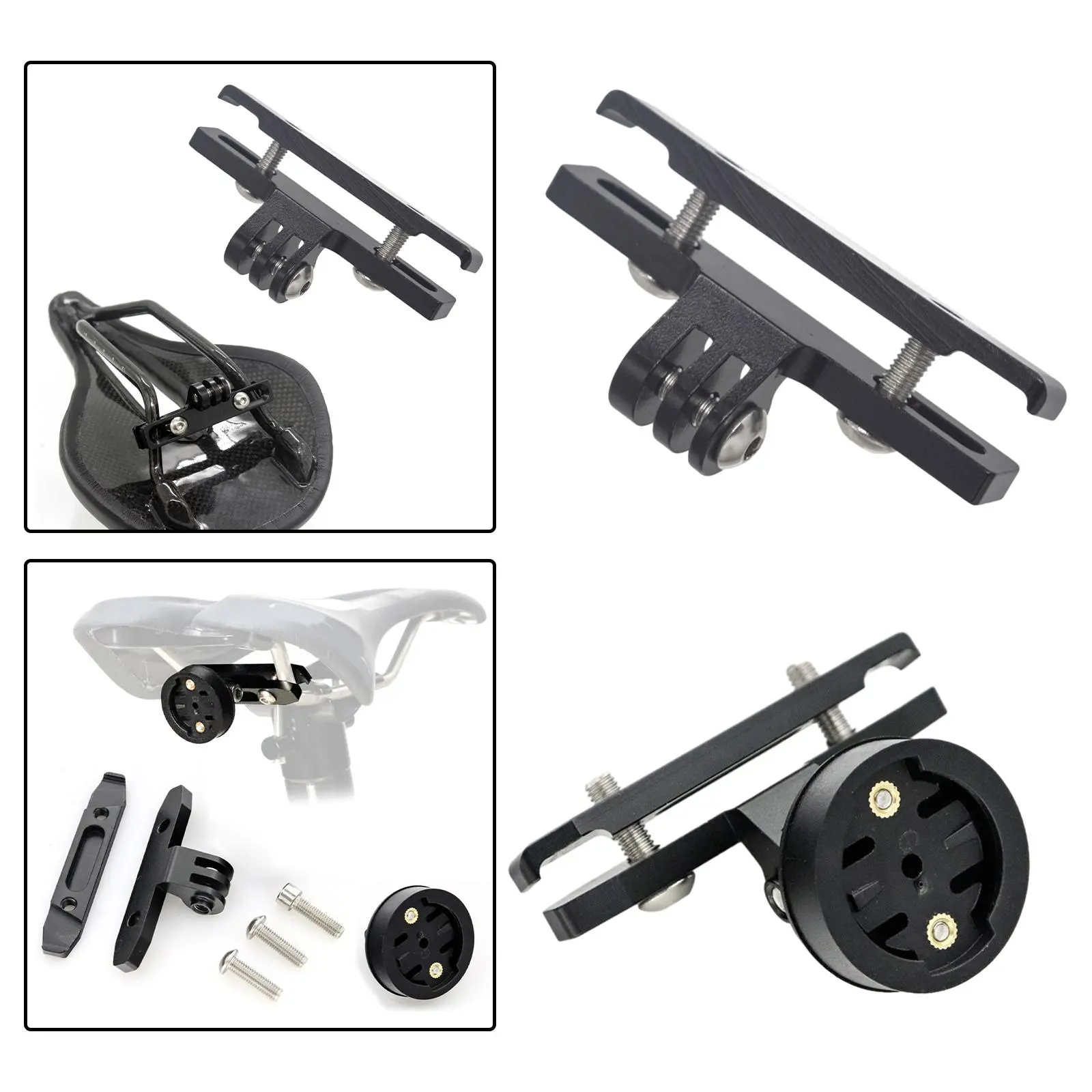 Bike Camera Mount Clip Action Camera Accessories CNC Saddle Mount Bicycle Camera Clamp for Hero 4 Hero 5 Hero 6 Hero6/5/4/3
