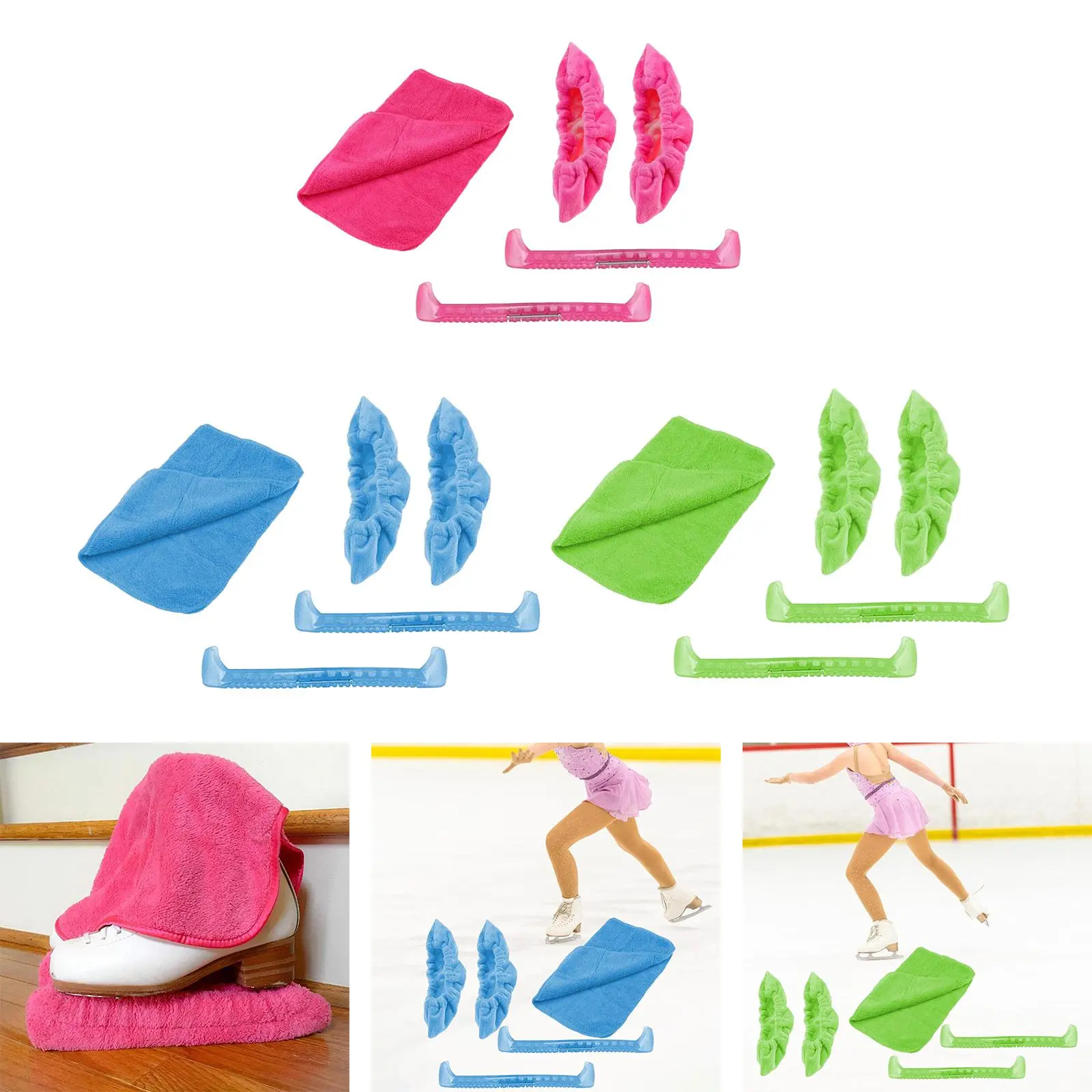 Ice Skate Blade Covers Lightweight Hockey Figure Skate Guards Skate Covers for Figure Skates Outdoor Sports Roller Skates