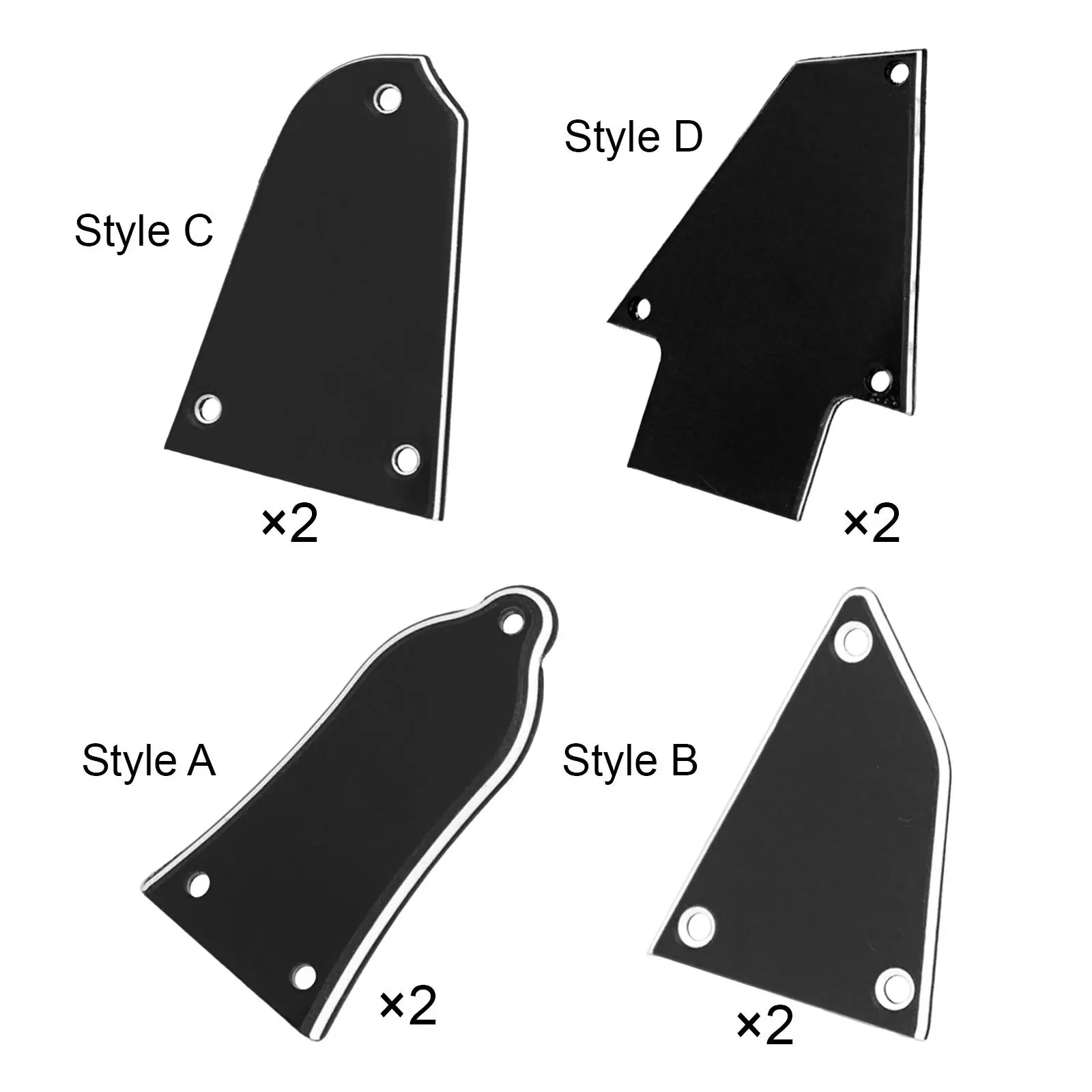Guitar Rod Cover Plate Durable Practical Replaces 3 Hole for Electric Bass Guitar Music Instrument Spare Parts Accessory