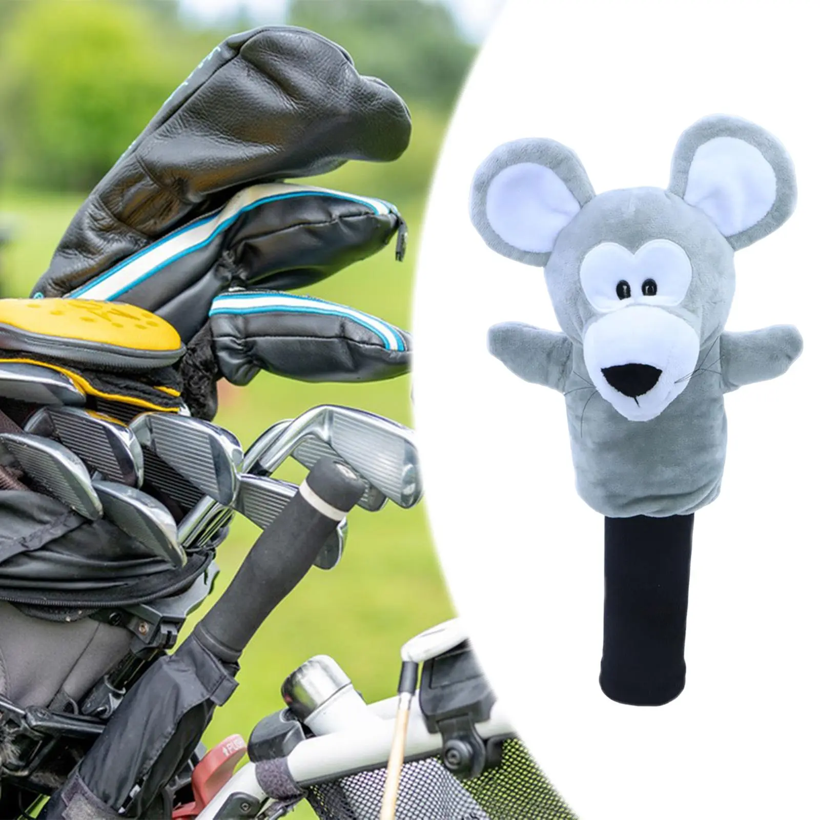 Golf Animal Head Cover Lightweight Cartoon Funny Gift Golf Club Cover Fairway Clubs Headcover for Golfer Elder Ladies Men Family