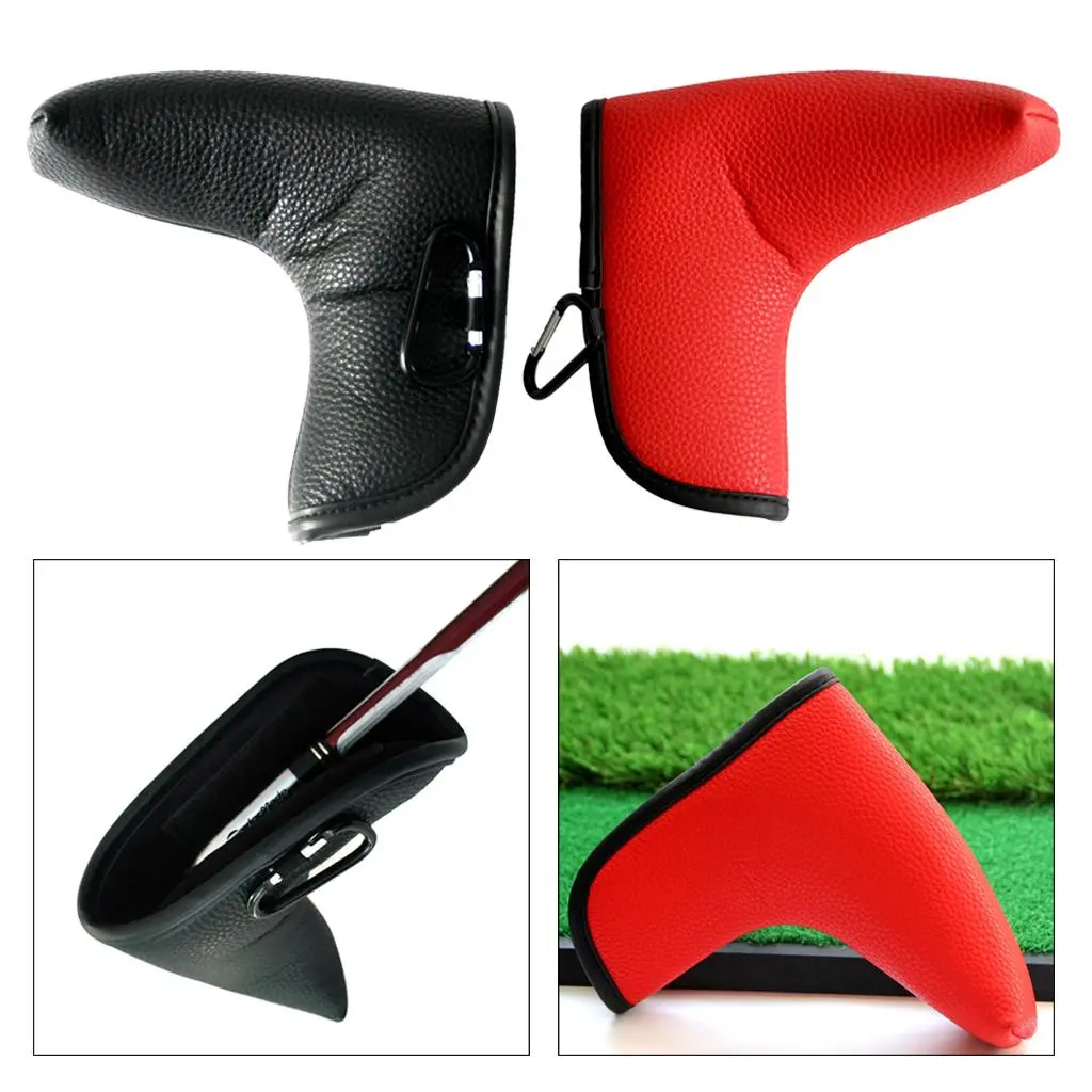 Golf Putter Blade Head Cover Headcover Closure Boot Headcover  Accessories for Golf Activity - 2 Colors Optional