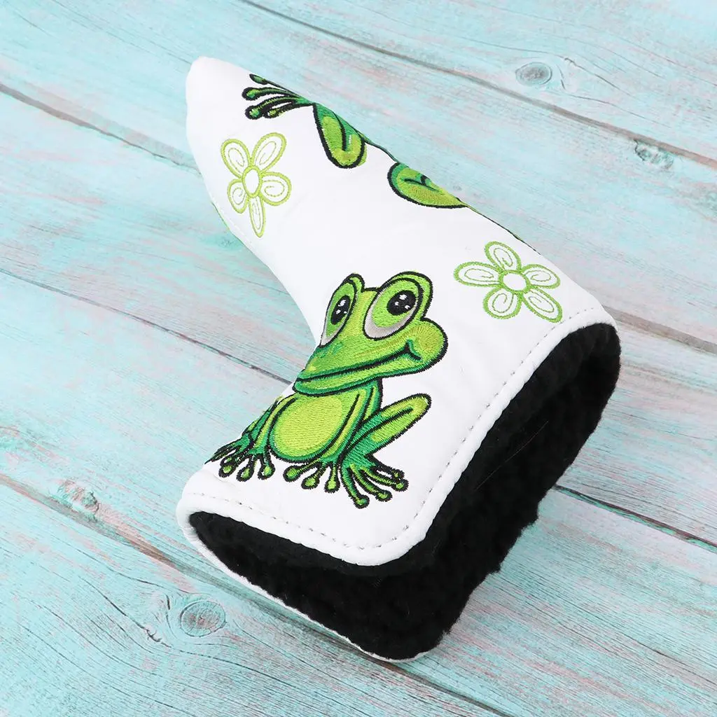 Golf Putter Cover Frog Pattern Putter PU Head Protector Part