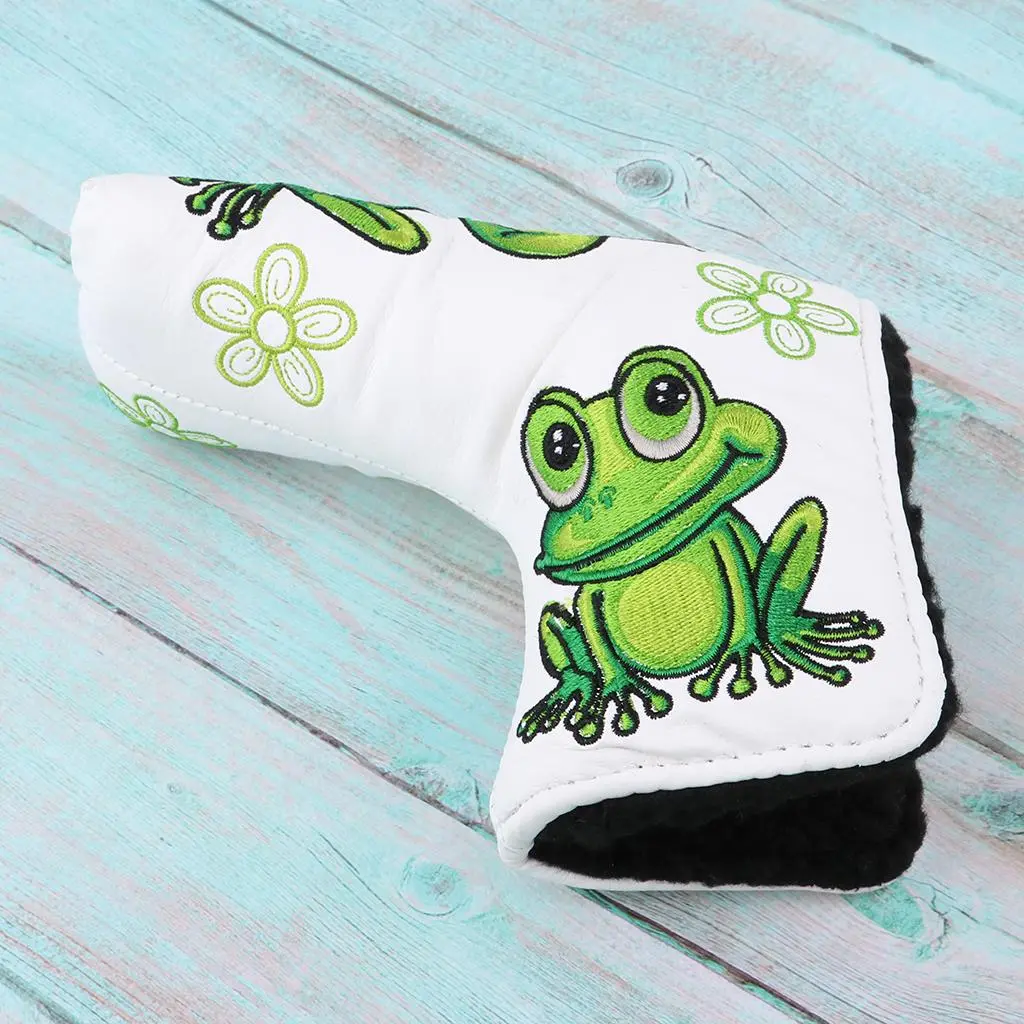 Golf Putter Cover Frog Pattern Putter PU Head Protector Part