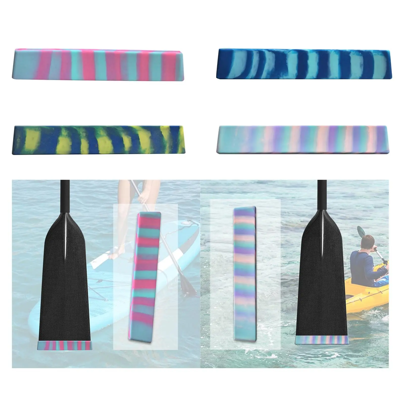 Dragon Boat Paddle Tip Protector Sturdy Replacement for Water Sports Non Slip Easy to Use Convenient Silicone Paddle Guards
