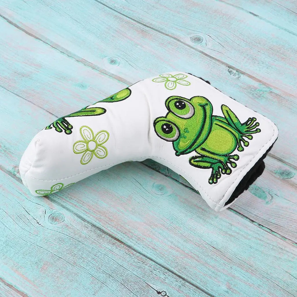 Golf Putter Cover Frog Pattern Putter PU Head Protector Part