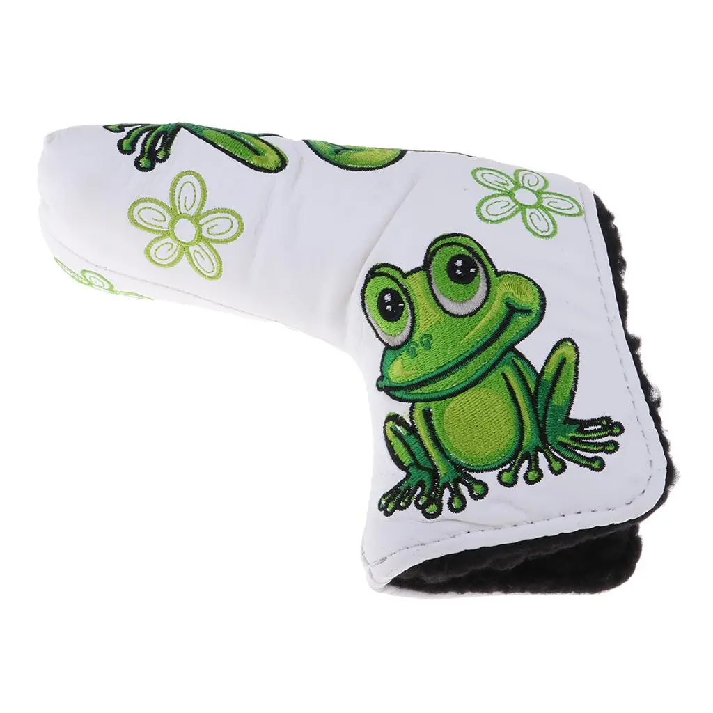 Golf Putter Cover Frog Pattern Putter PU Head Protector Part