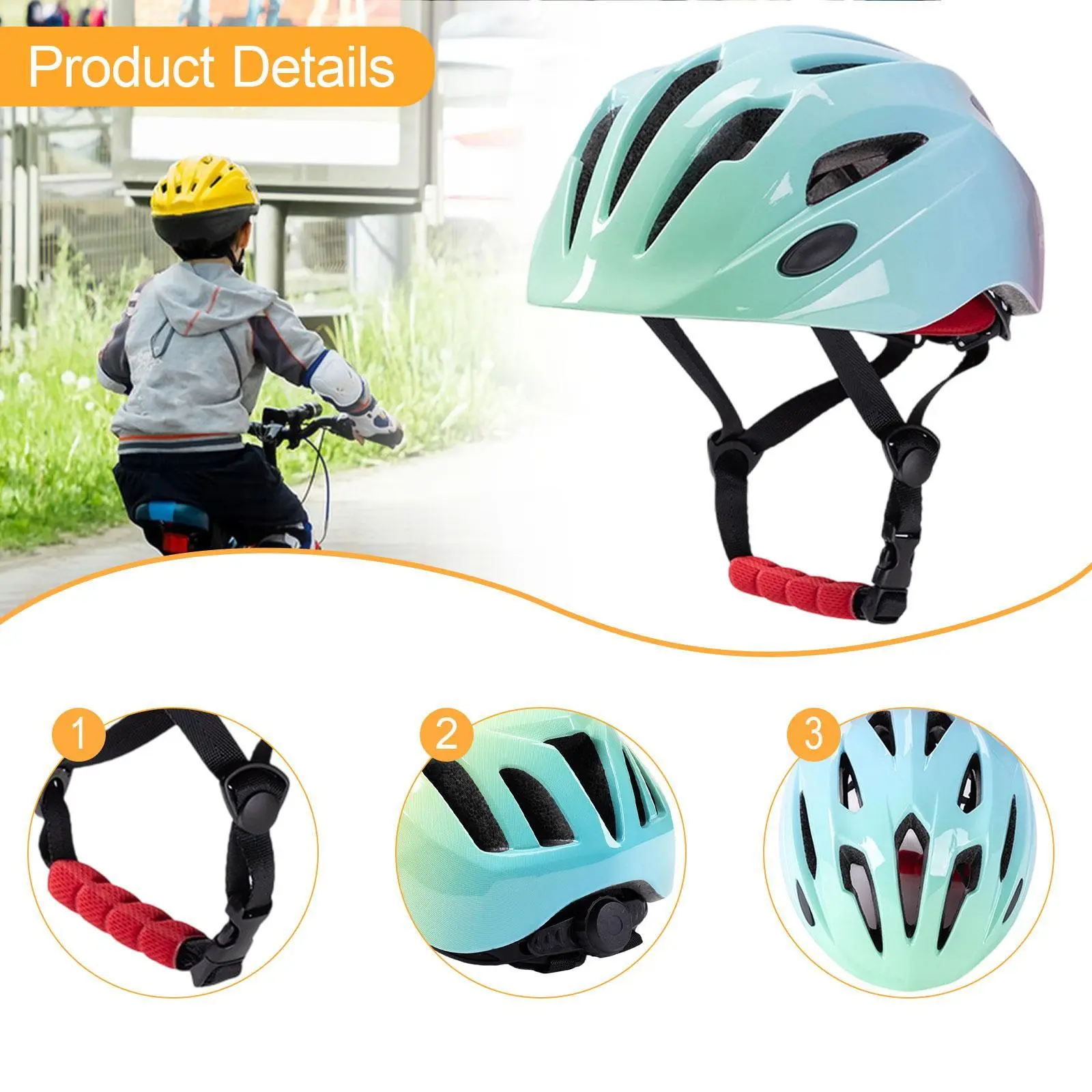 Kids Bike Helmet Stylish for Boys Girls Portable Bicycle Helmet for Multi Sports Longboard Skateboard Cycling Inline Skating